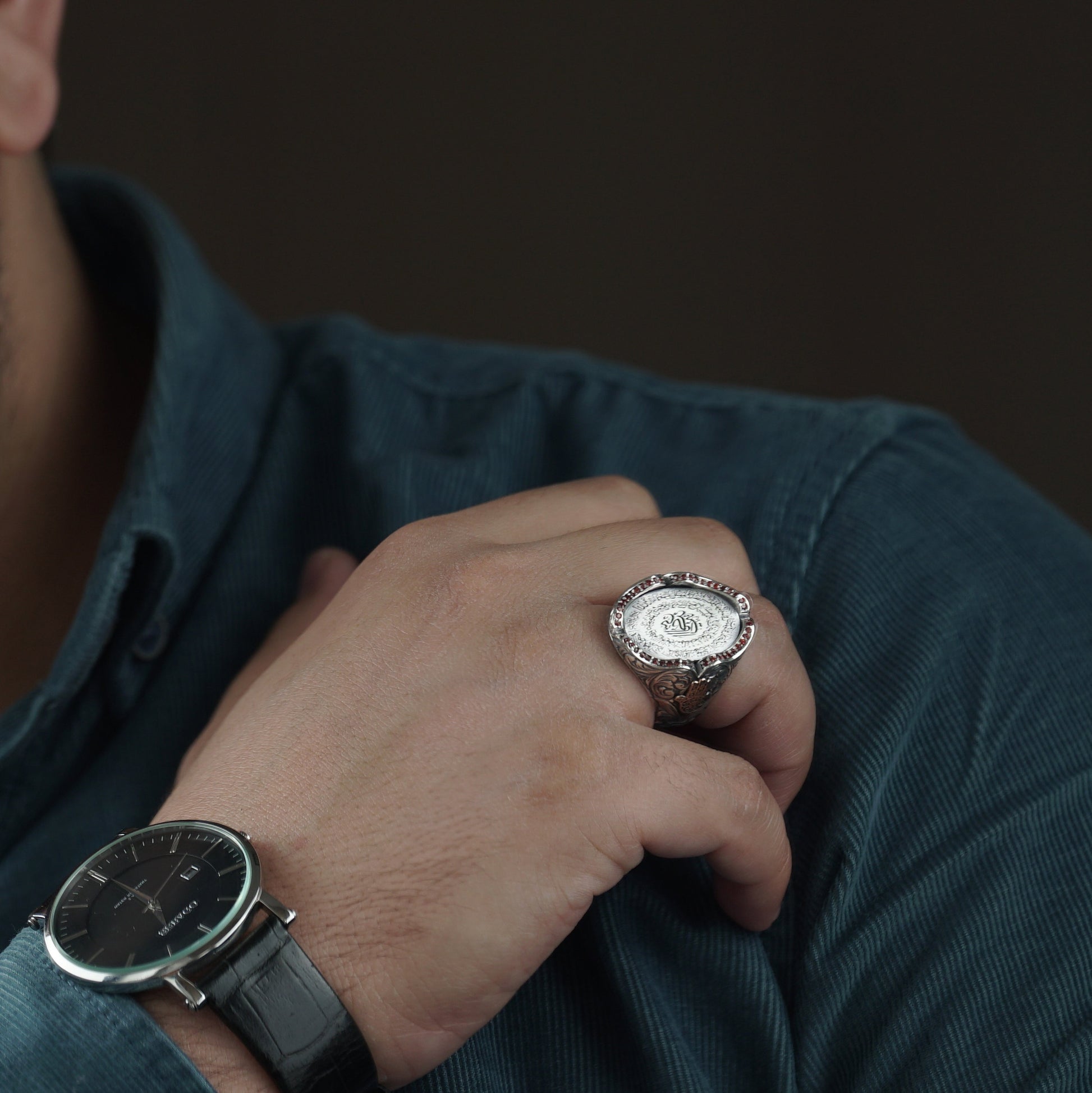Sterling Silver Ayat Al Kursi Ring