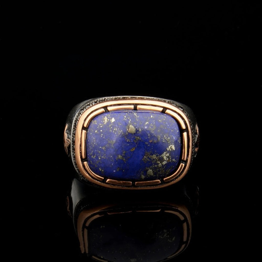 Lapis Lazuli Men Silver Ring
