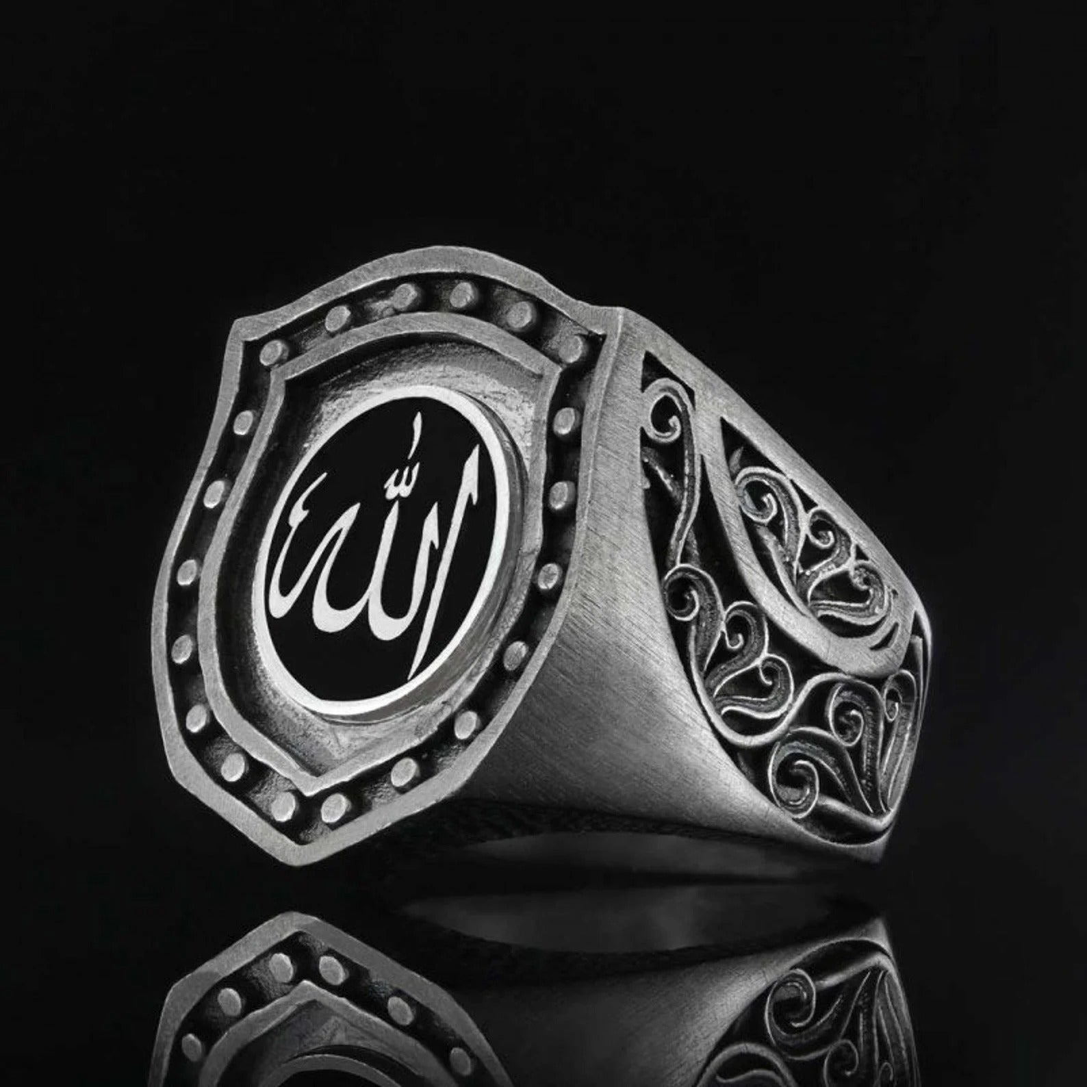 Sterling silver islamic rings