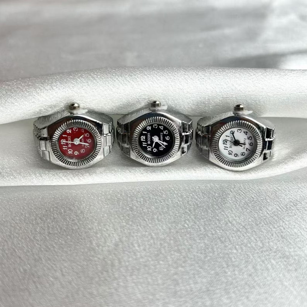 Punk Finger Watch Inspired Ring