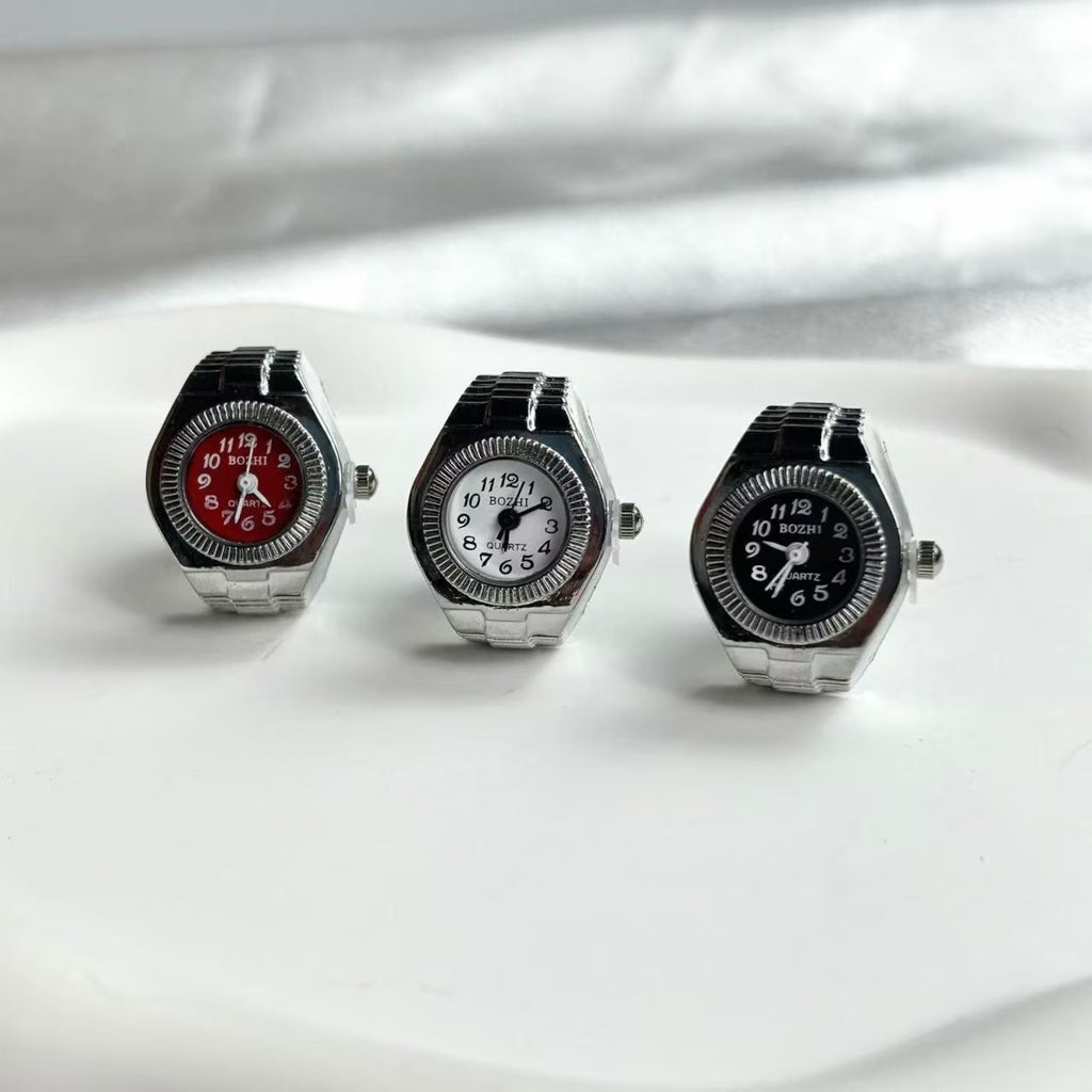 Punk Finger Watch Inspired Ring