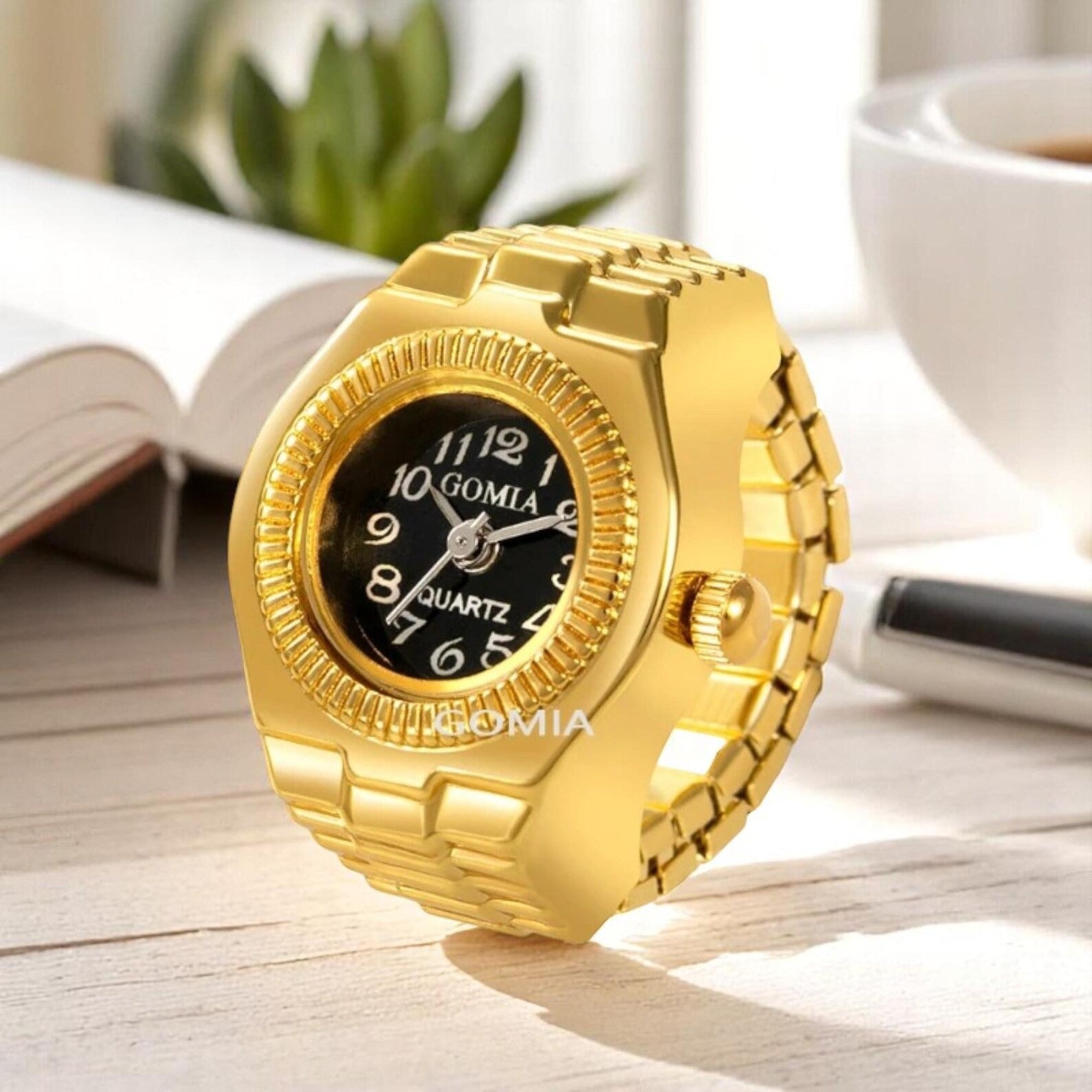 Vintage Mini Finger Watch Ring
