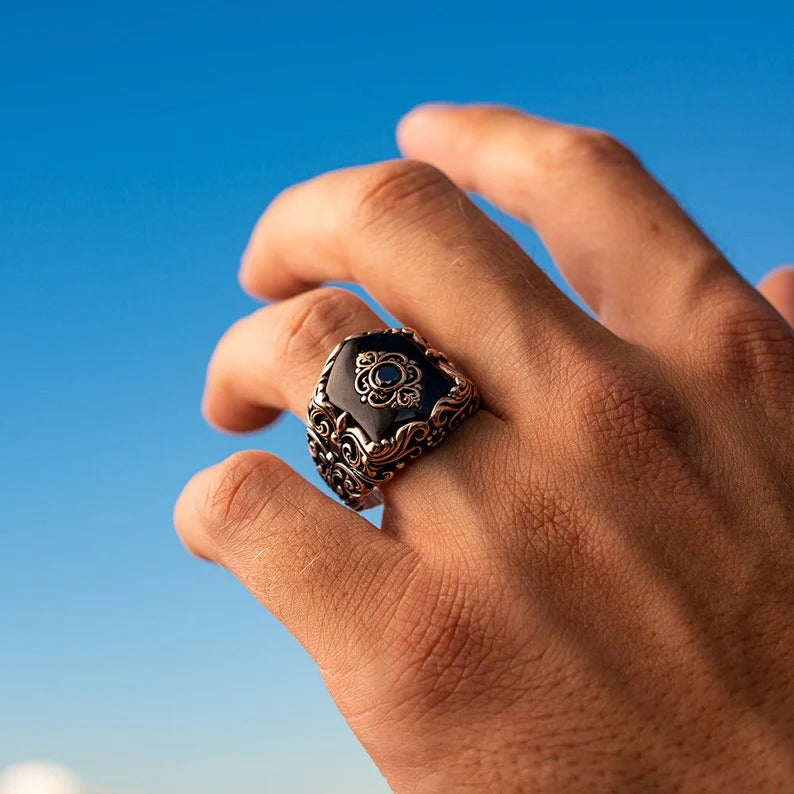 Sterling Silver Oxidized Ring