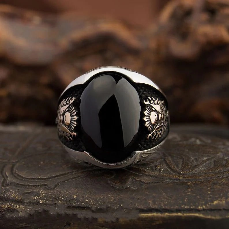 Black Rhodium & Gold Plated 925 Sterling Silver Ring