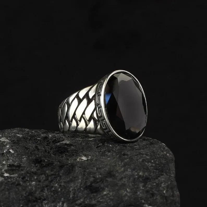 Black Rhodium & Gold Plated 925 Sterling Silver Ring