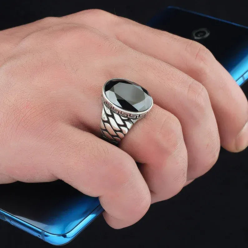 Black Rhodium & Gold Plated 925 Sterling Silver Ring