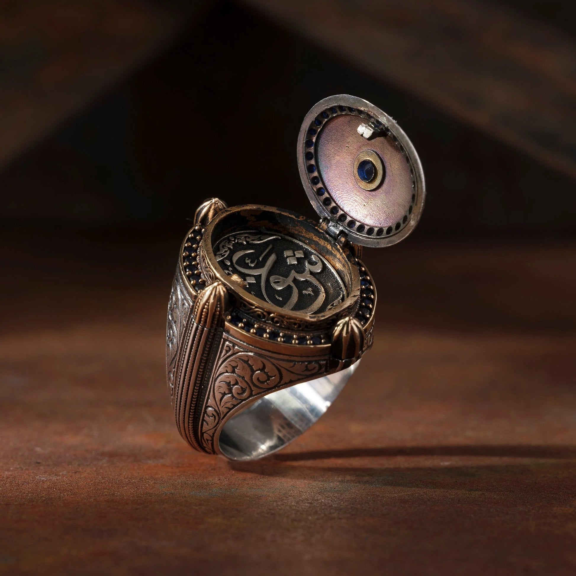 Silver Mens Handmade Ring, Islamic Jewelry
