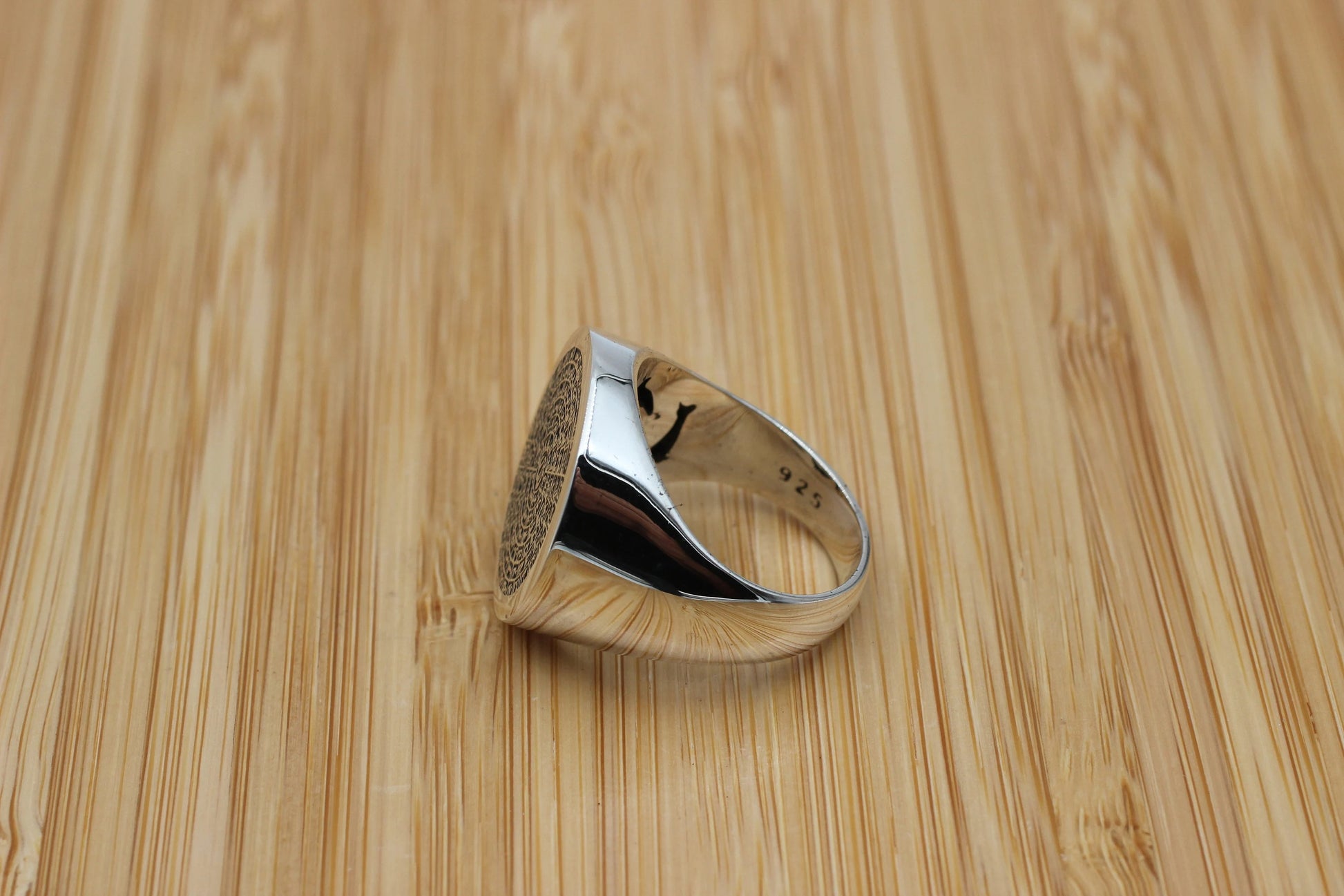 Islamic 99 Name of Allah, Men's Handmade Ring