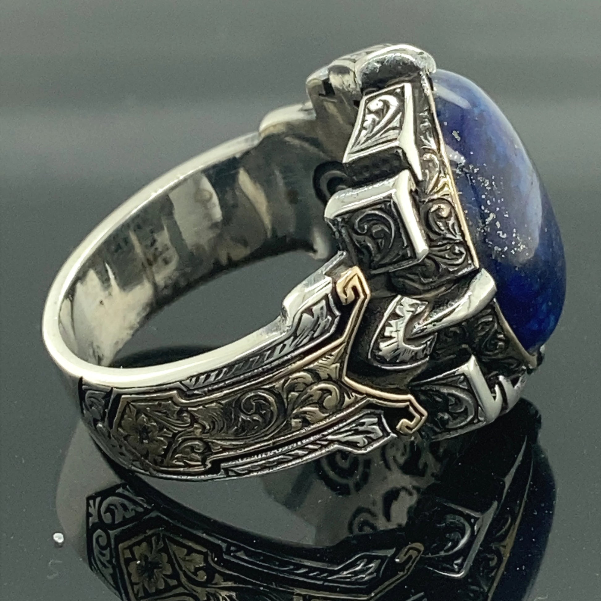 Natural Lapis Lazuli Ring