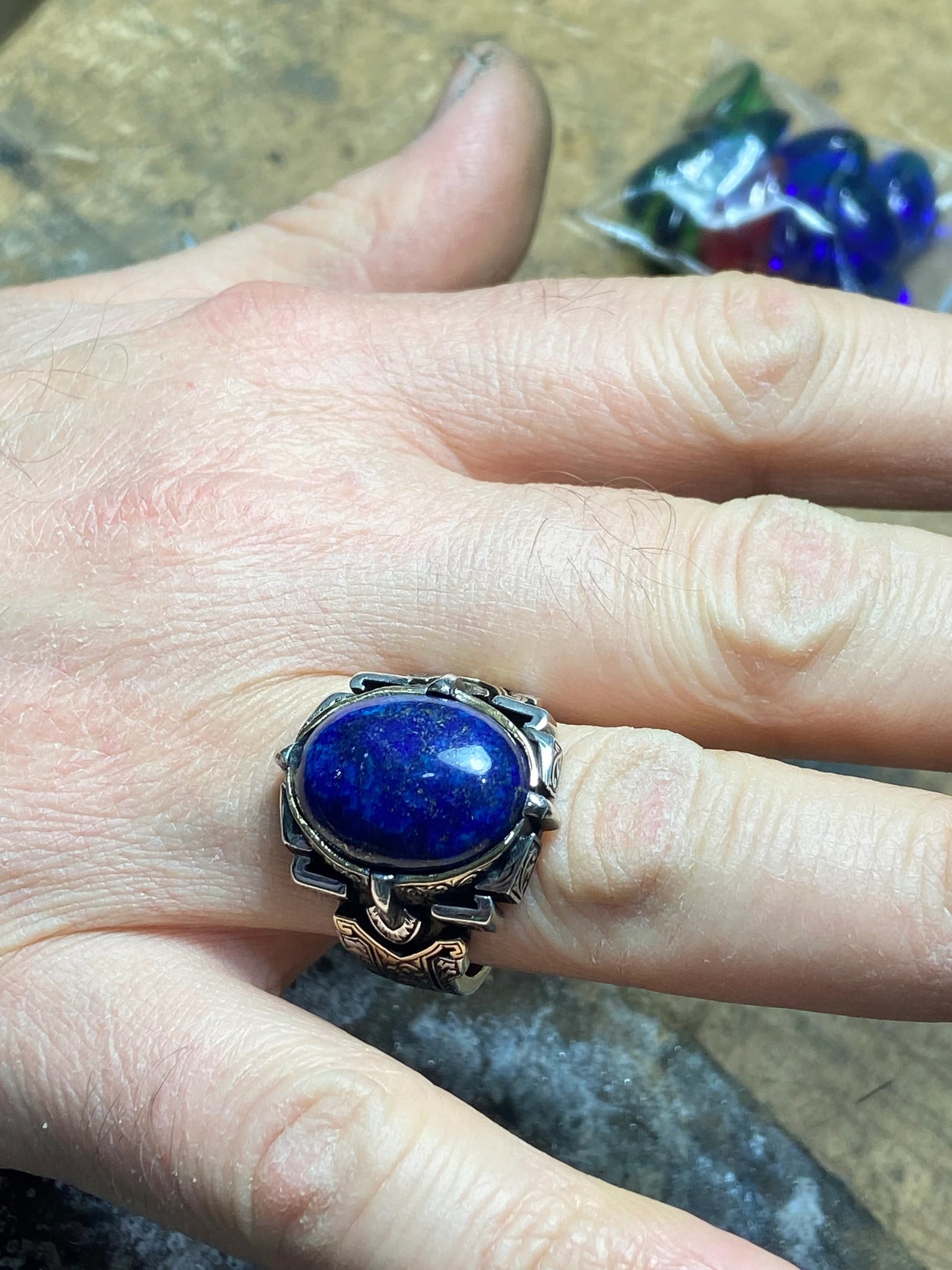 Natural Lapis Lazuli Ring