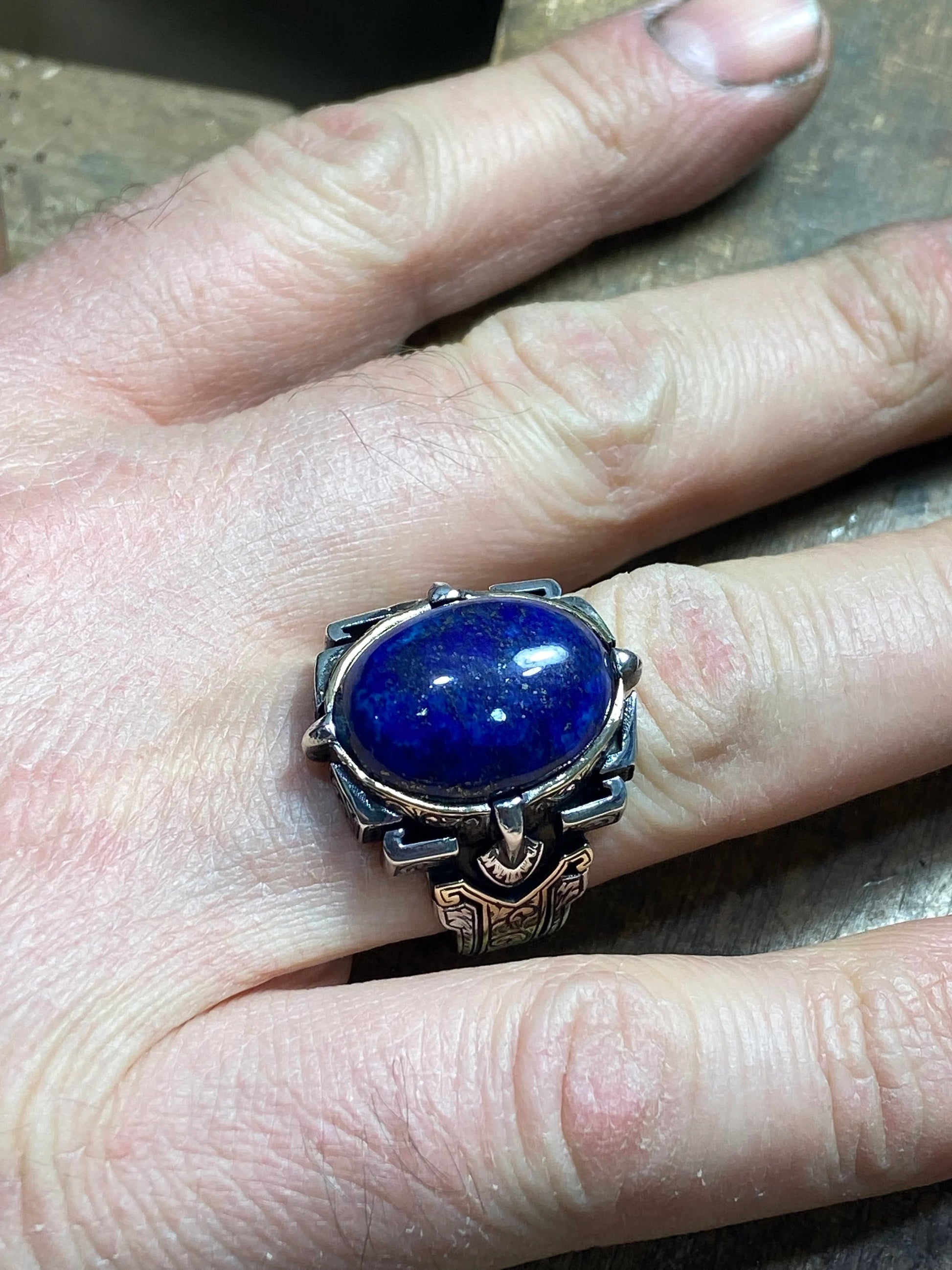 Natural Lapis Lazuli Ring