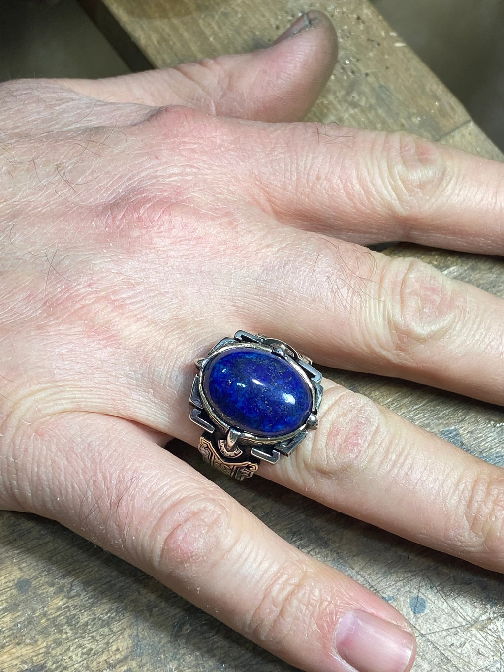 Natural Lapis Lazuli Ring