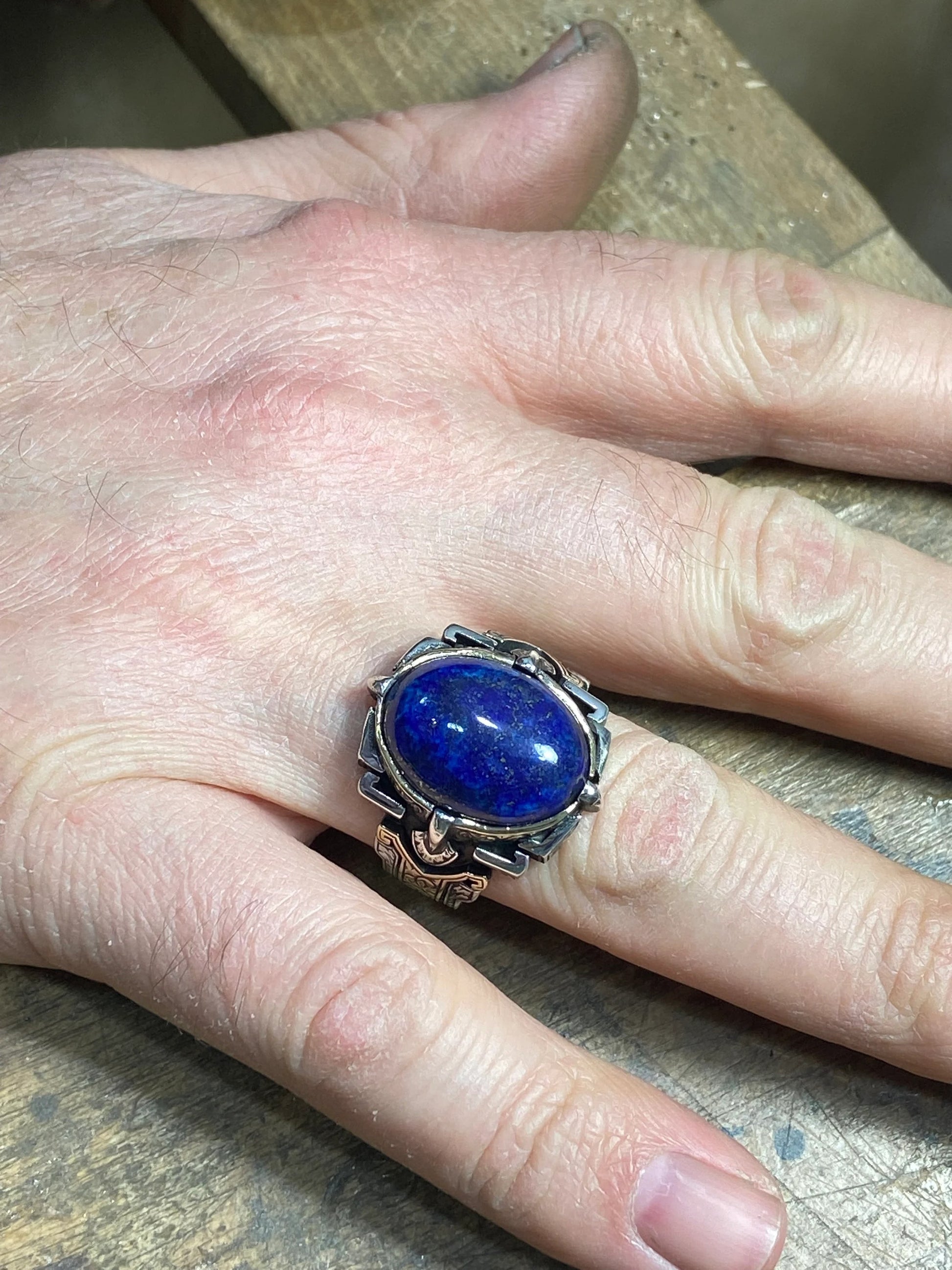 Natural Lapis Lazuli Ring