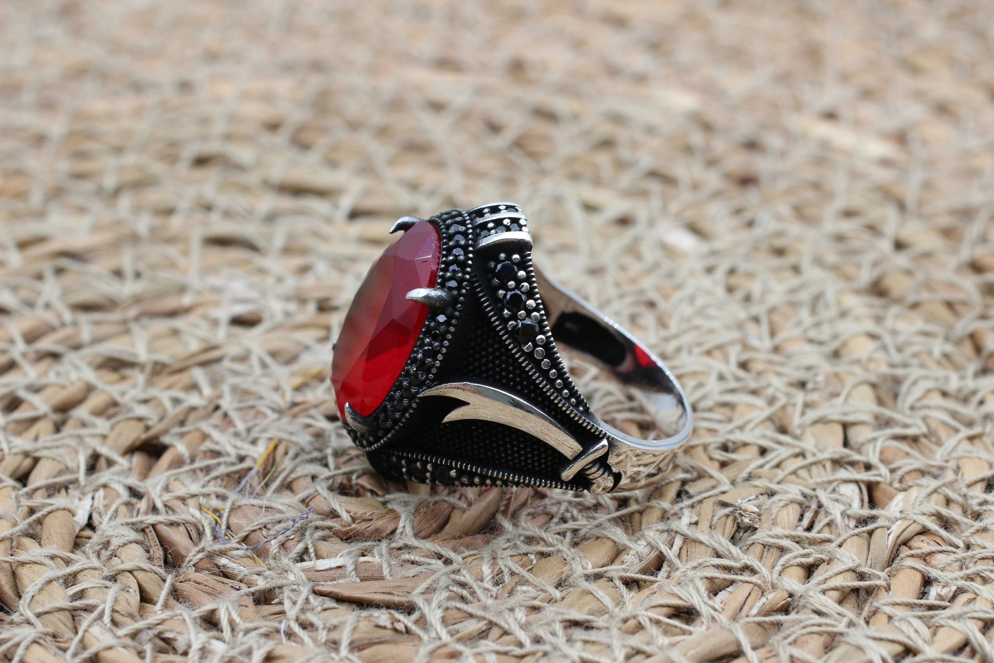 Turkish Handmade Silver Men Ring