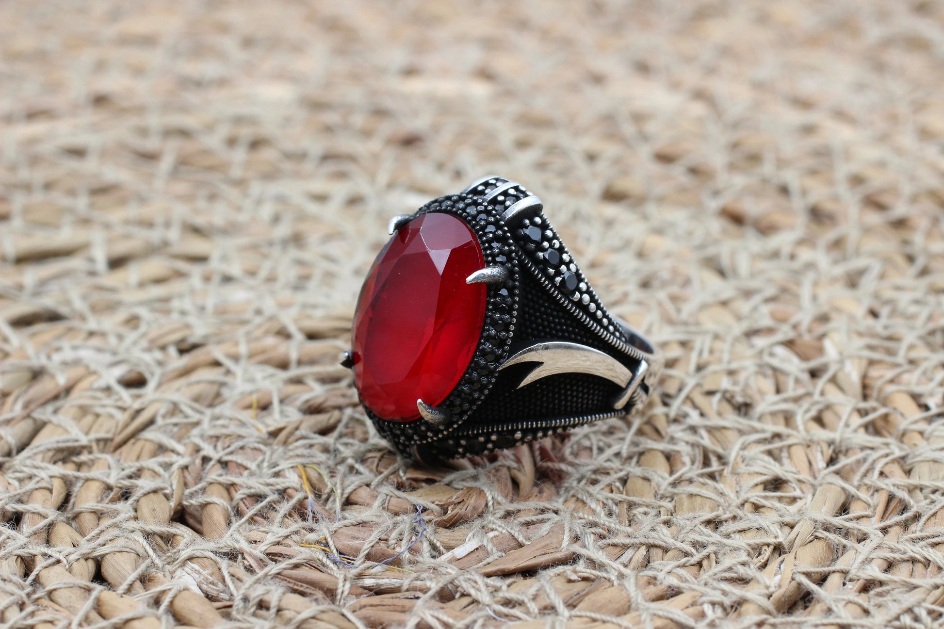 Turkish Handmade Silver Men Ring