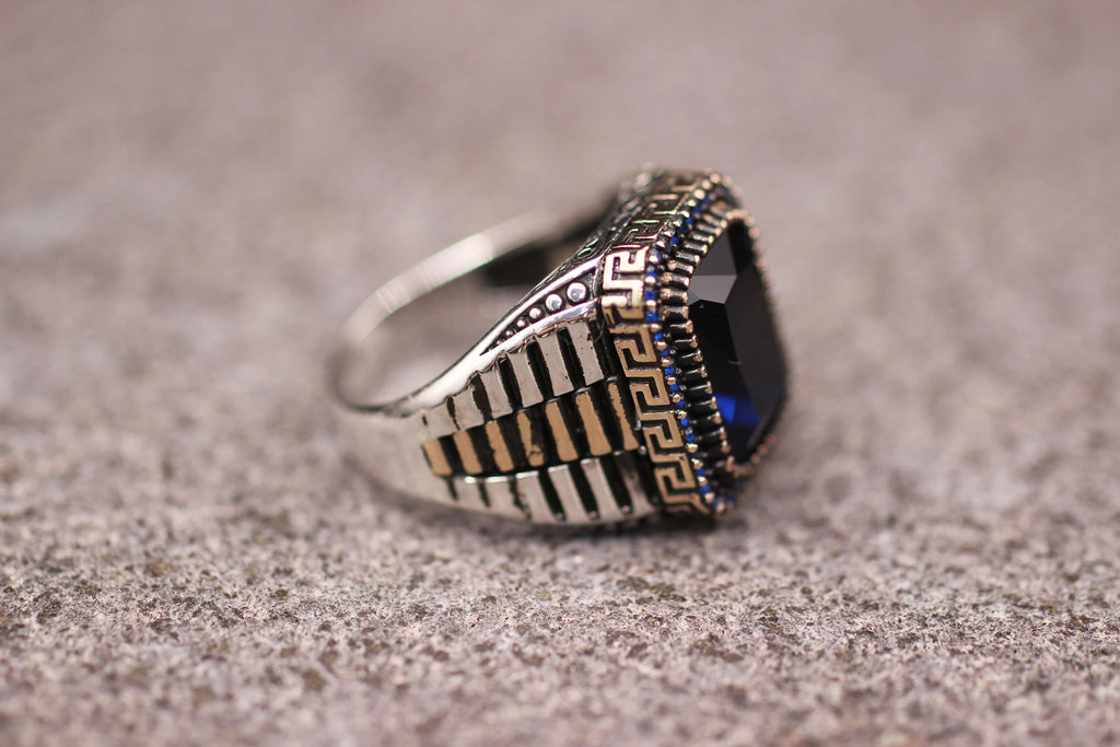 Sapphire Mens Ring
