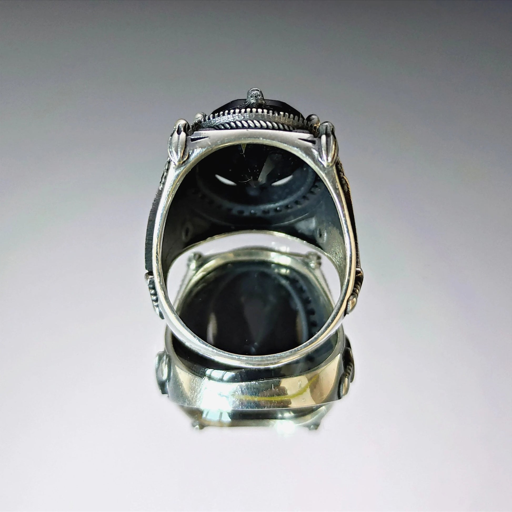 Black Zircon Stone Ring