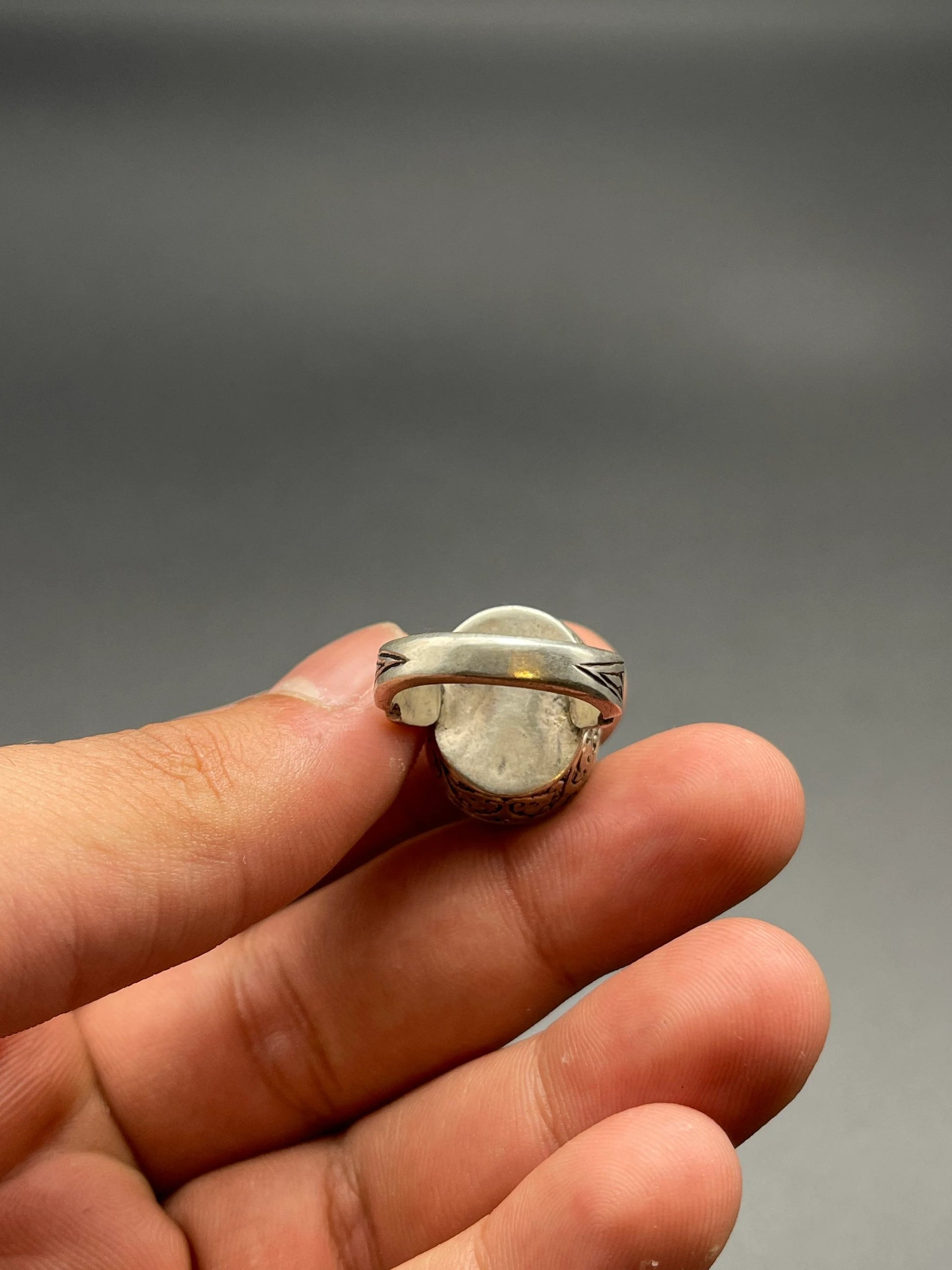 Unique Old Afghani Suleimani Aqeeq Agate Ring