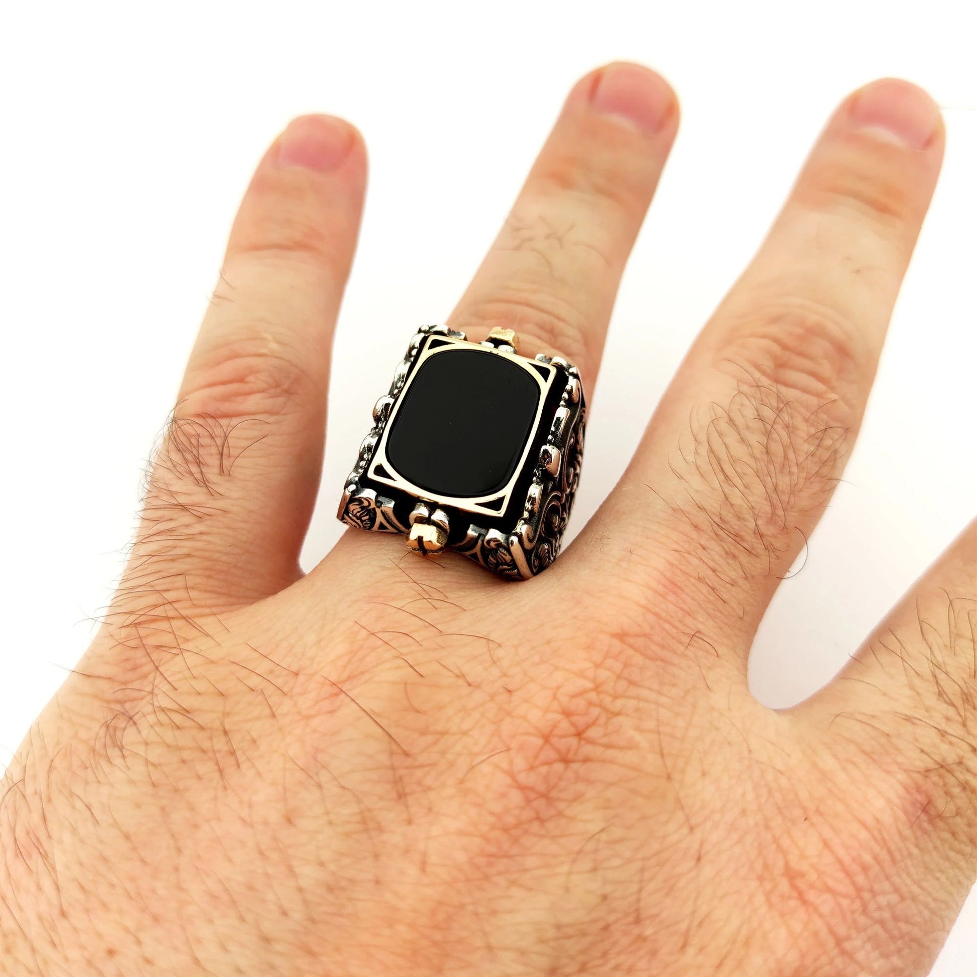 Engraved Kabbalah ring