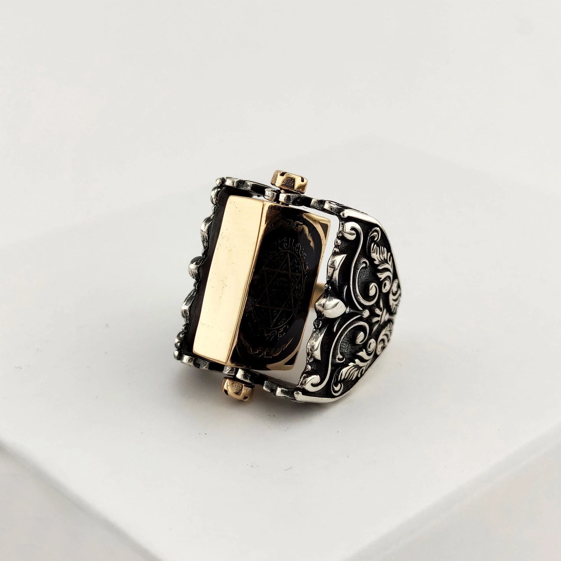 Engraved Kabbalah ring