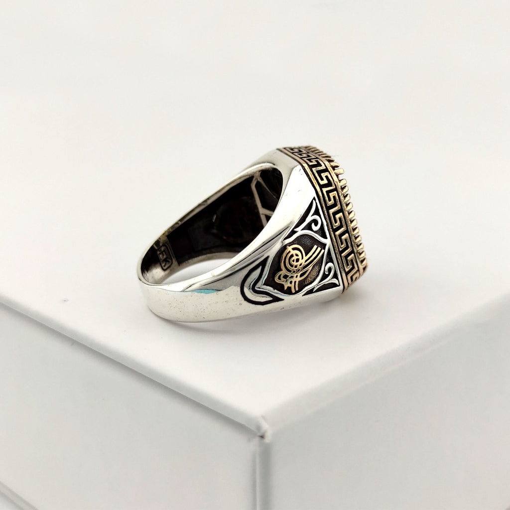 Huge Alexandrite Stone Silver Ring