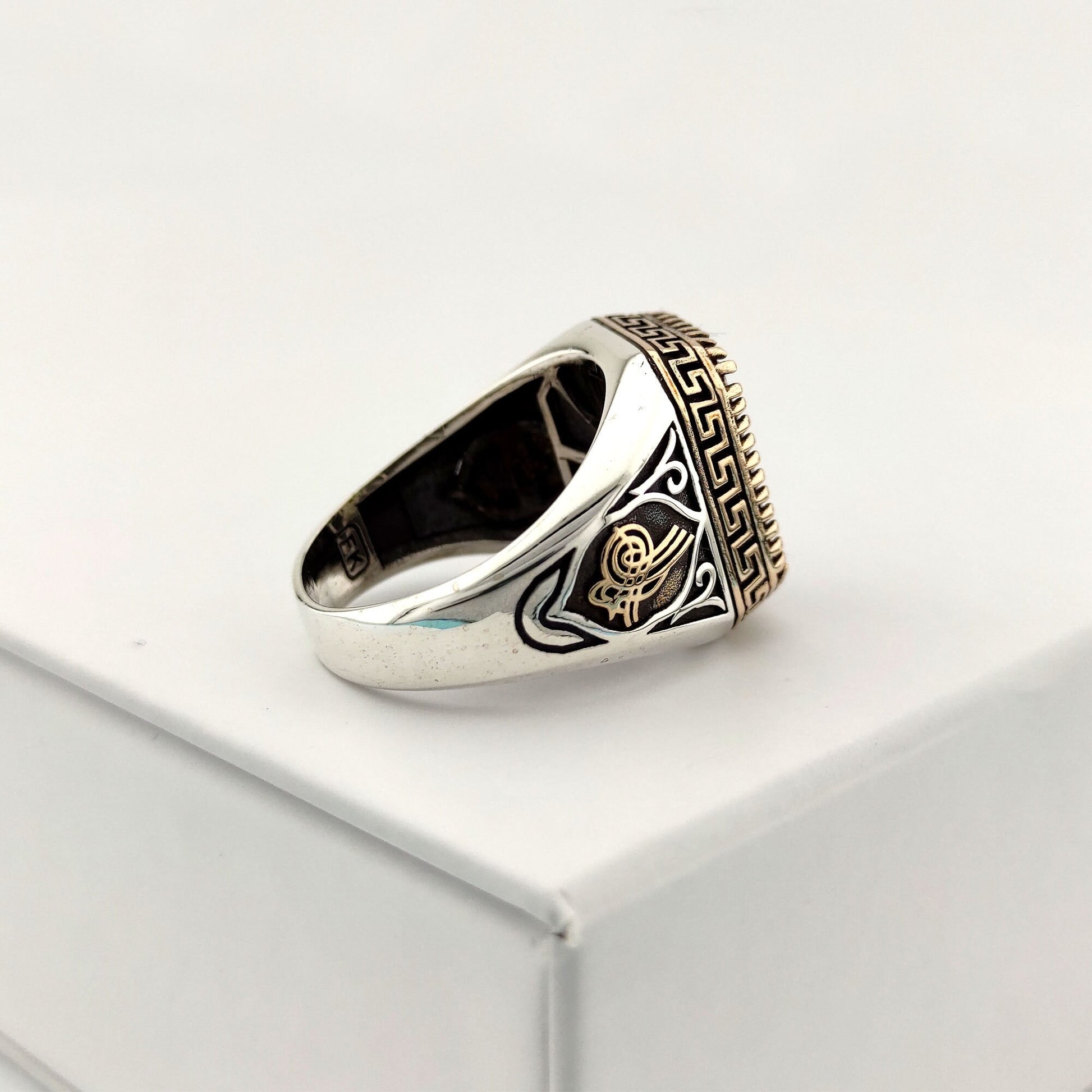 Huge Alexandrite Stone Silver Ring