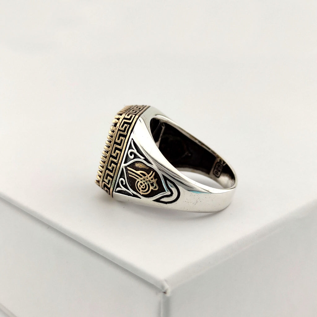 Huge Alexandrite Stone Silver Ring