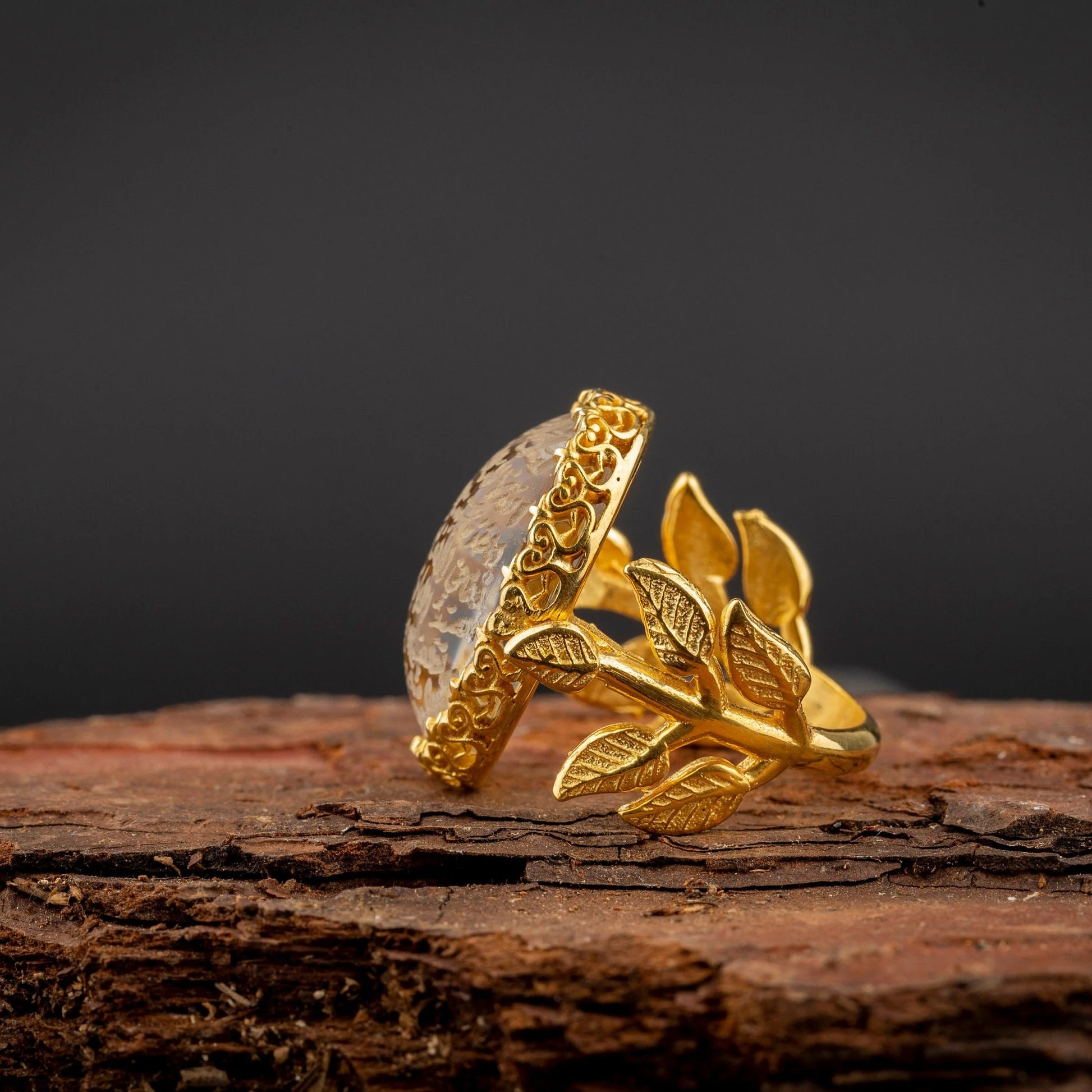 Najaf Gold Plated Silver Women Ring