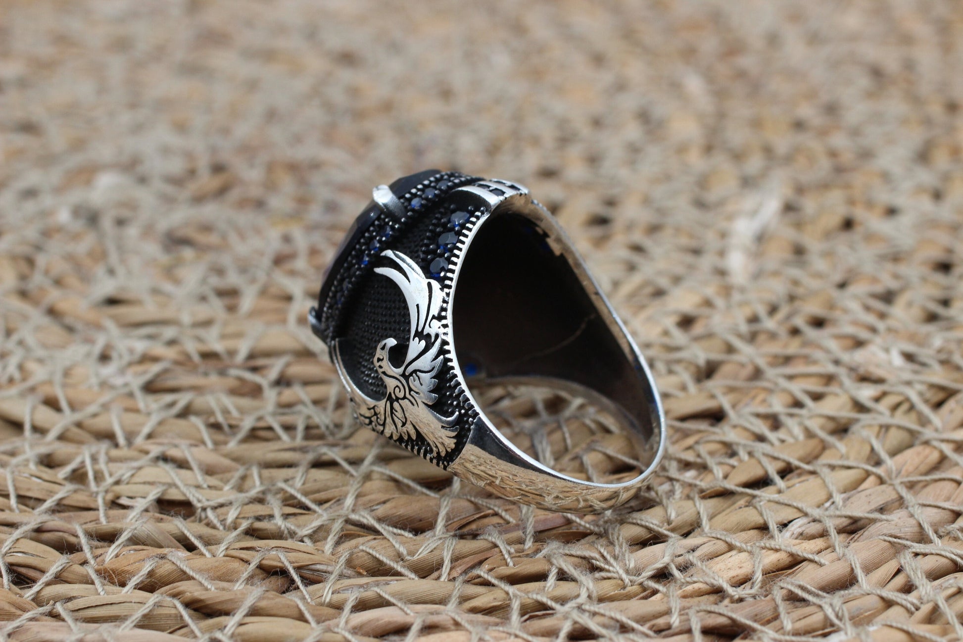 Sapphire Handmade Men's Ring