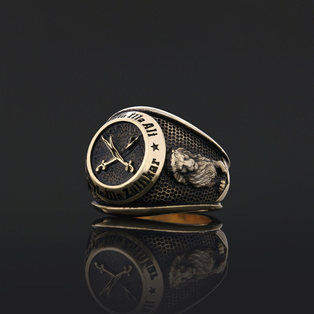 Dhulfiqar Sword Round Ring