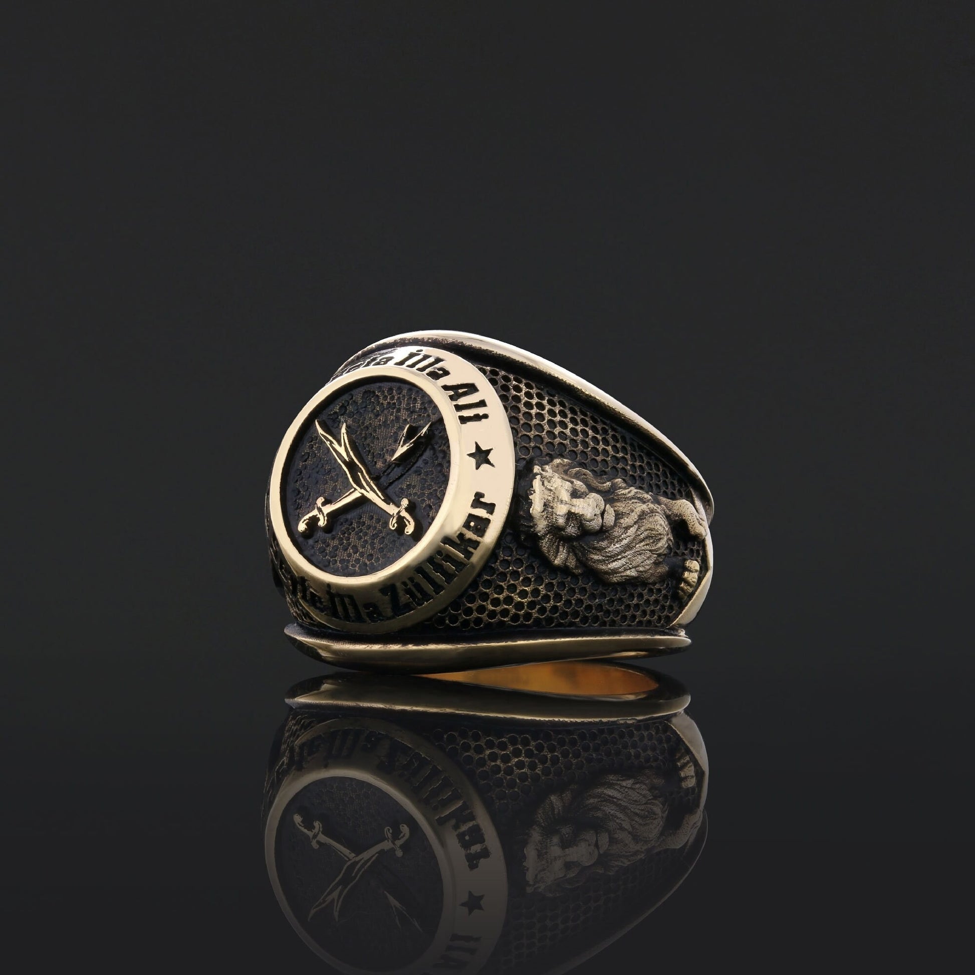 Dhulfiqar Sword Round Ring