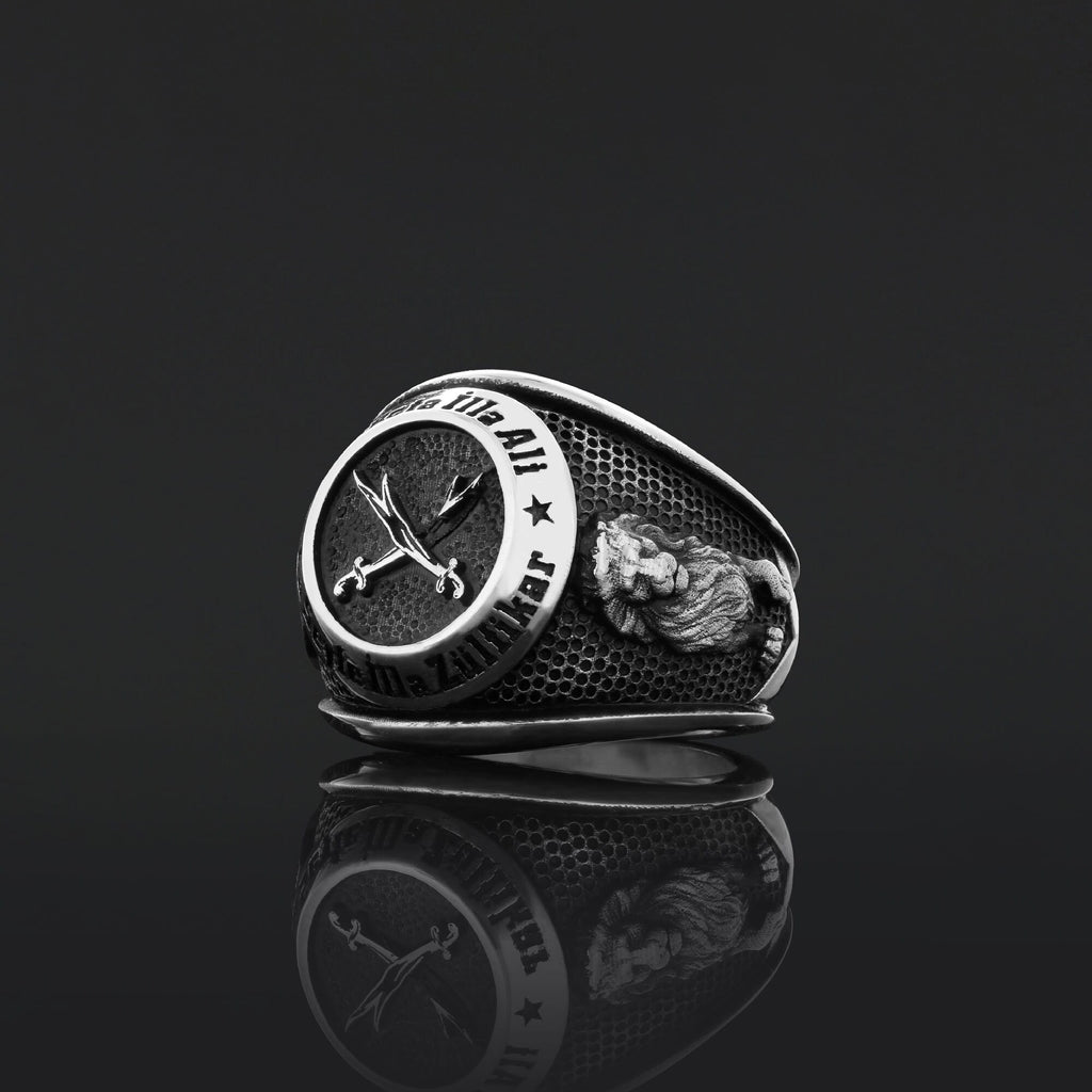 Dhulfiqar Sword Round Ring