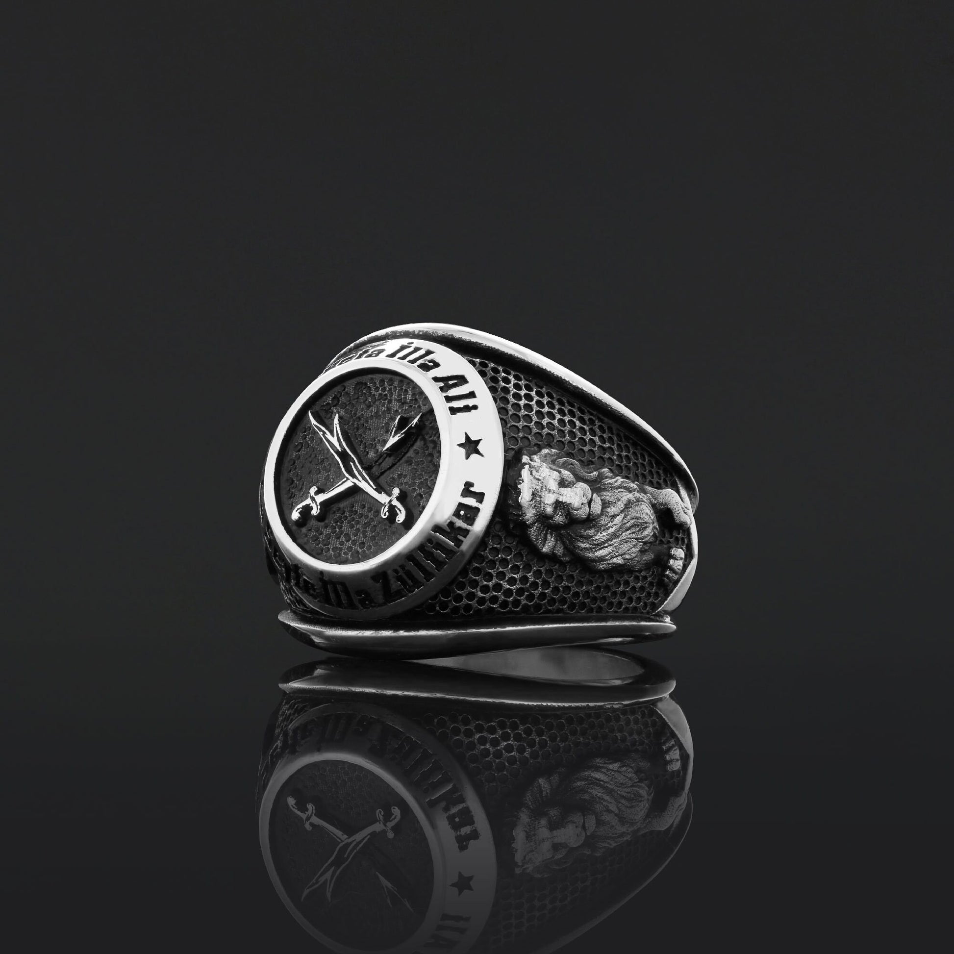Dhulfiqar Sword Round Ring