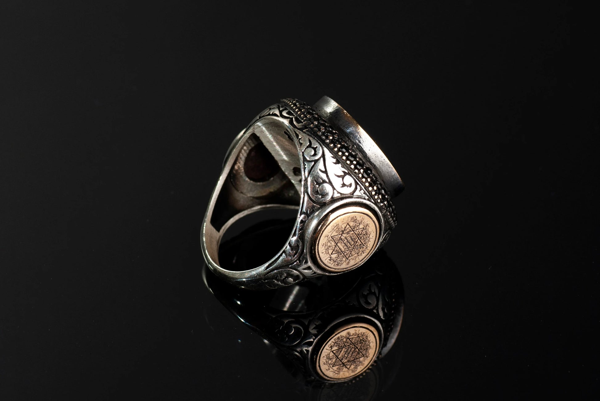 Sterling Silver King Solomon Talisman Ring