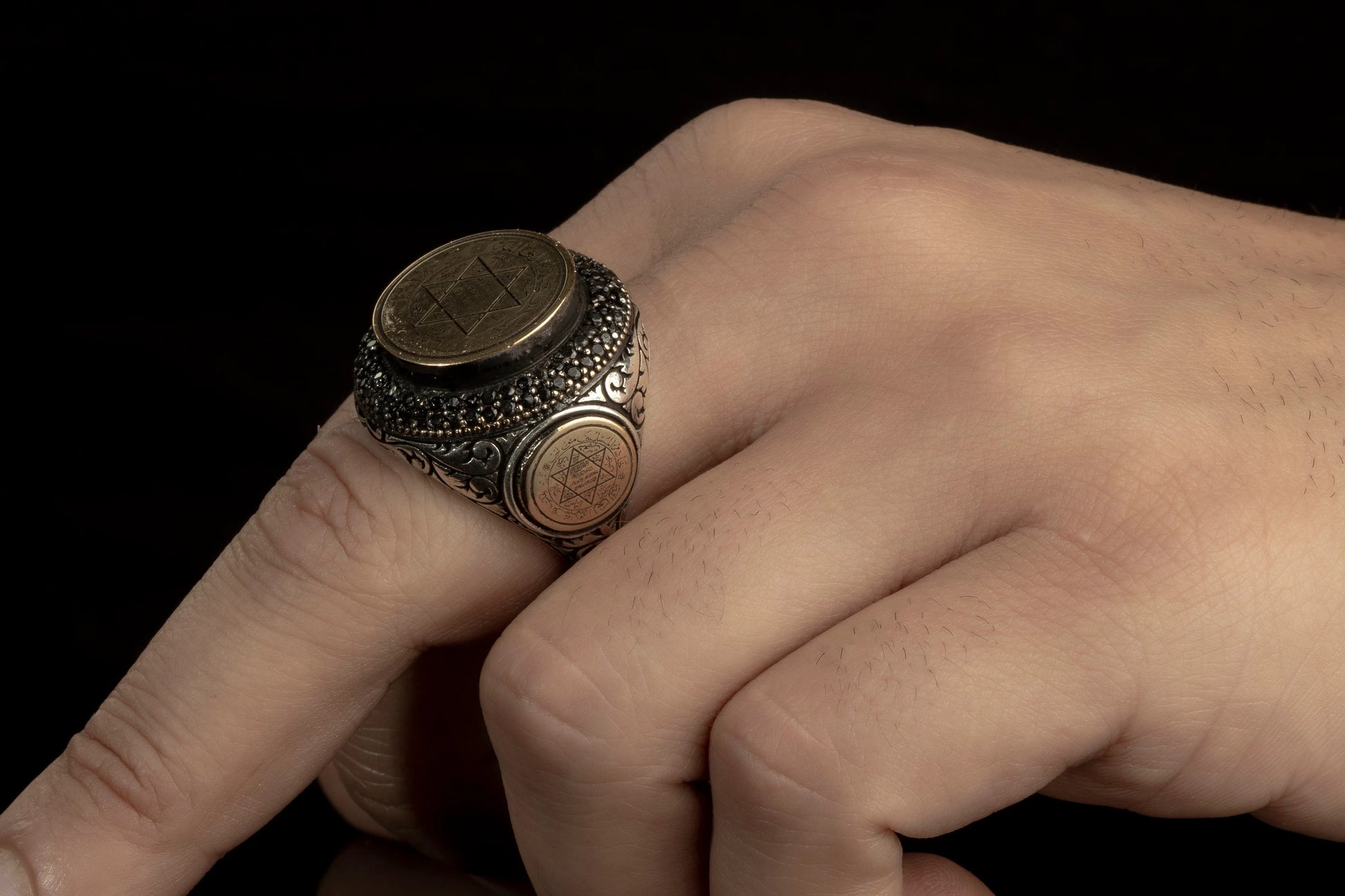 Sterling Silver King Solomon Talisman Ring
