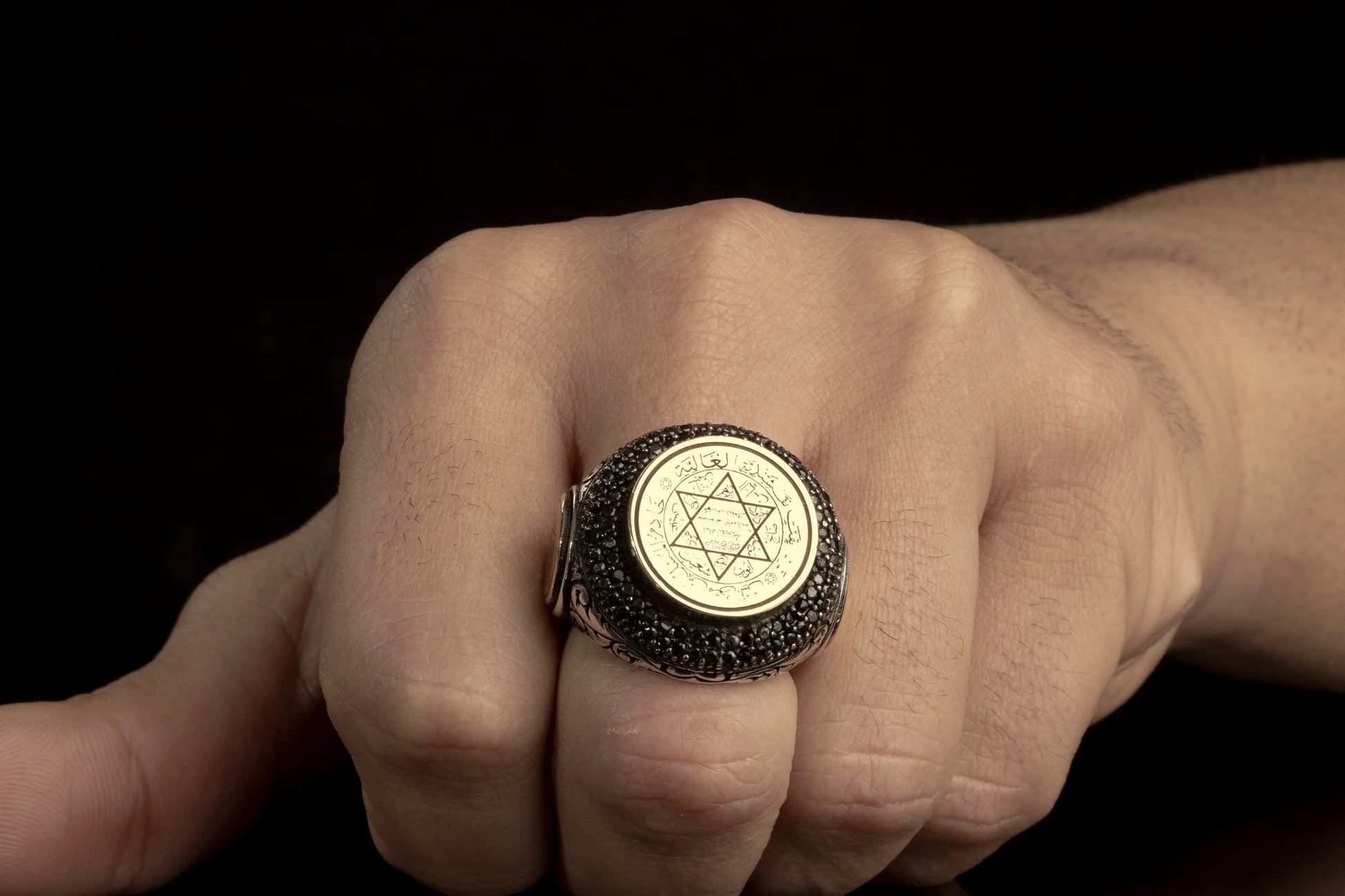 Sterling Silver King Solomon Talisman Ring