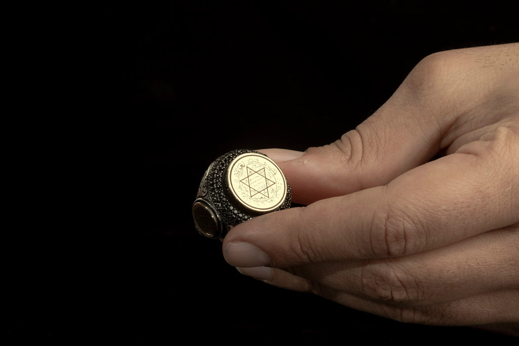 Sterling Silver King Solomon Talisman Ring