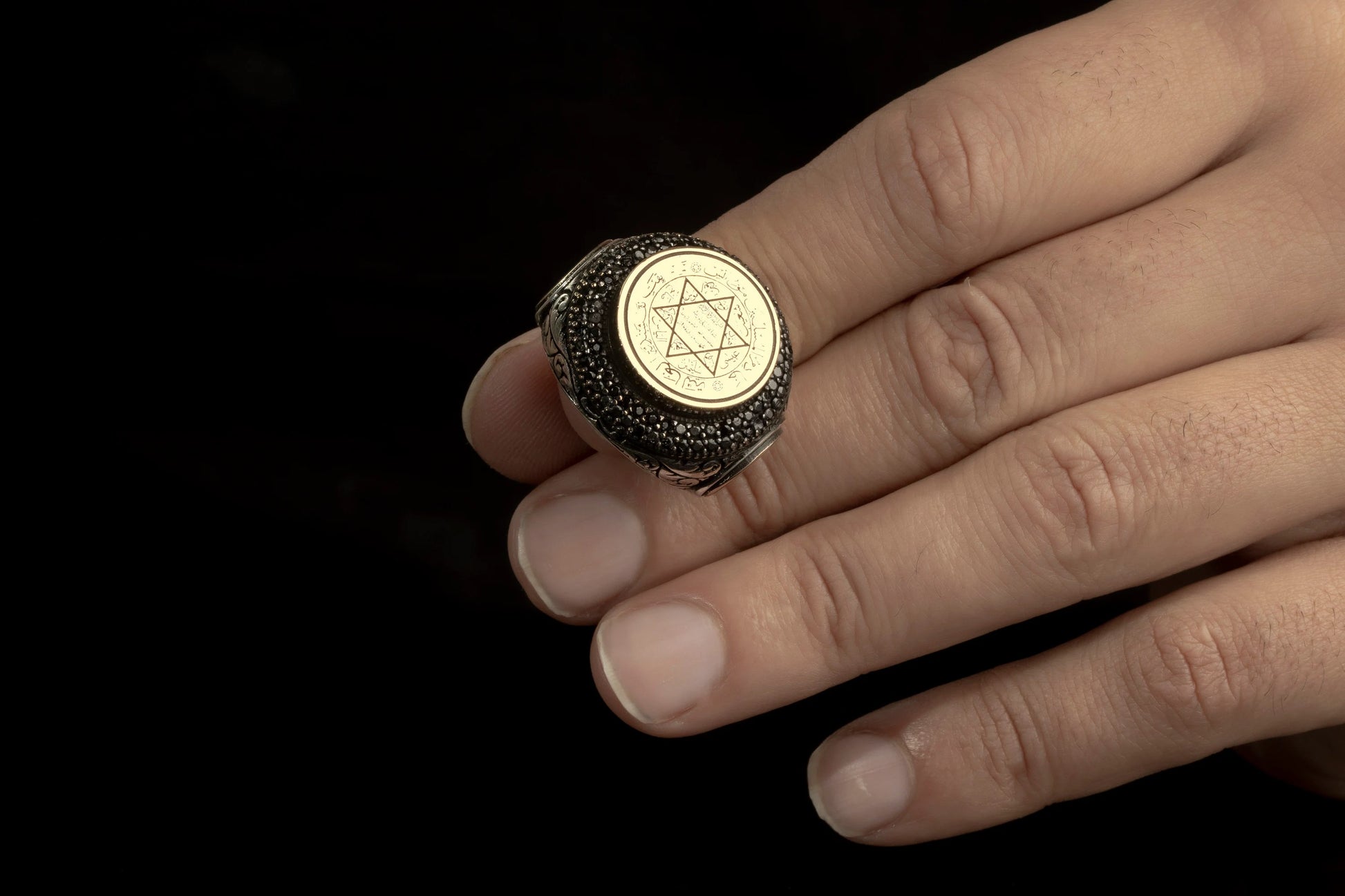 Sterling Silver King Solomon Talisman Ring