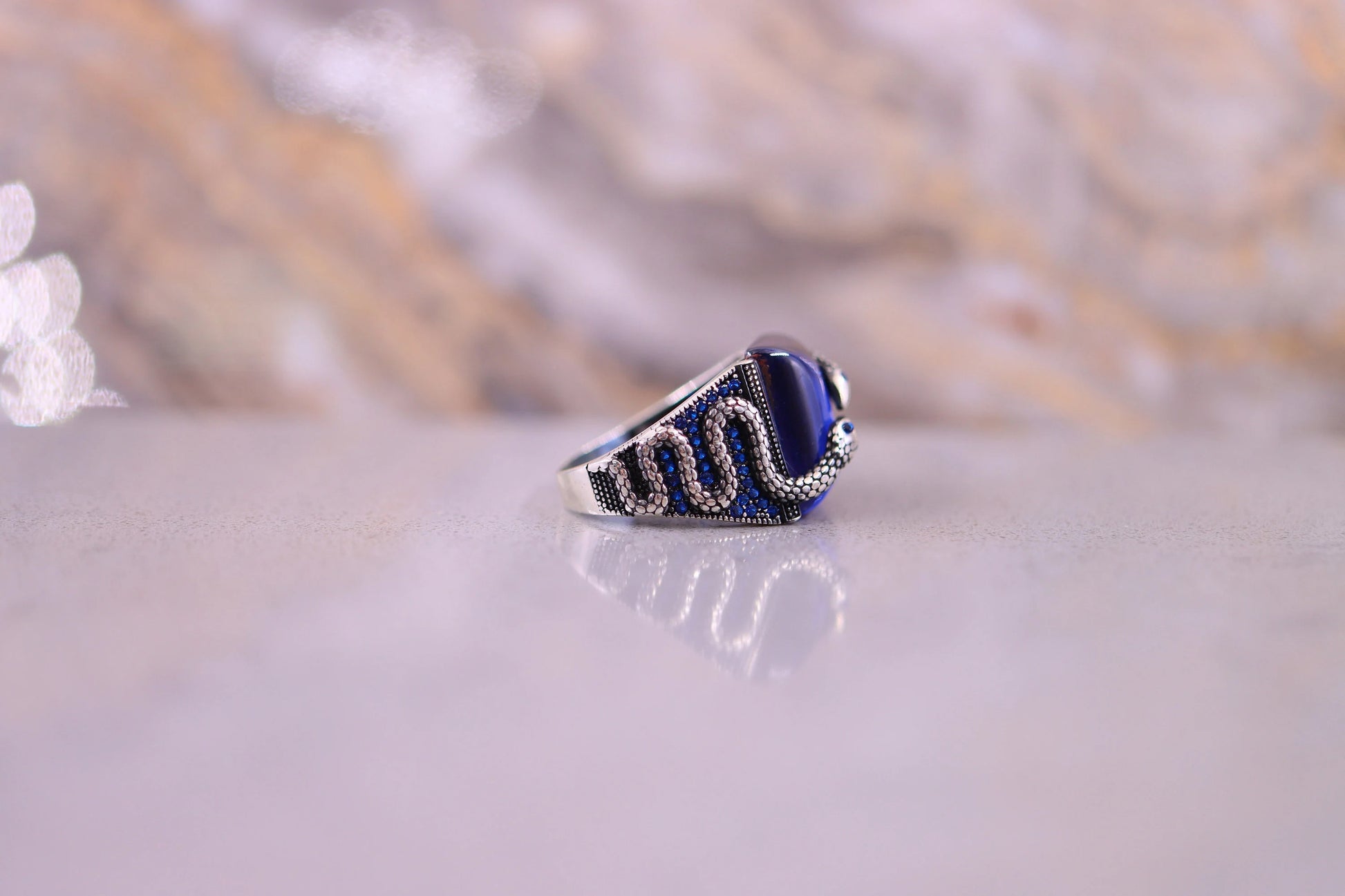 Unique Design Snake Men's Ring