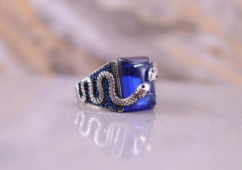 Unique Design Snake Men's Ring
