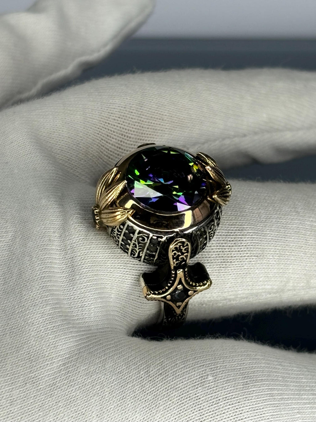 Handmade Turkish 925 Sterling Silver Men's Ring
