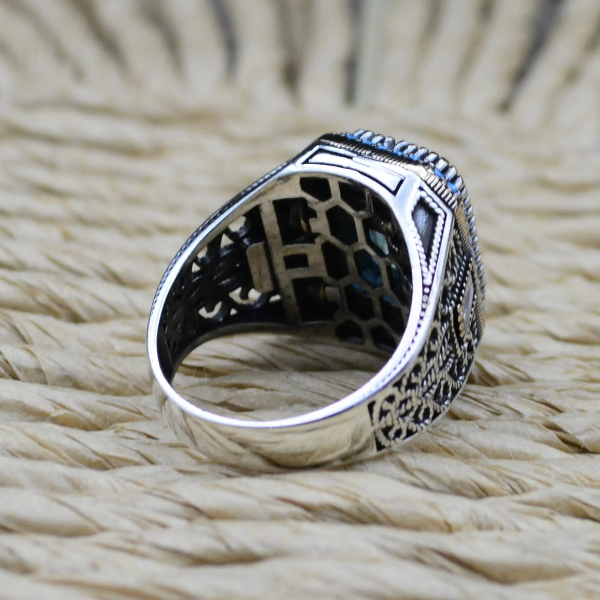 Aquamarine Ring for Men