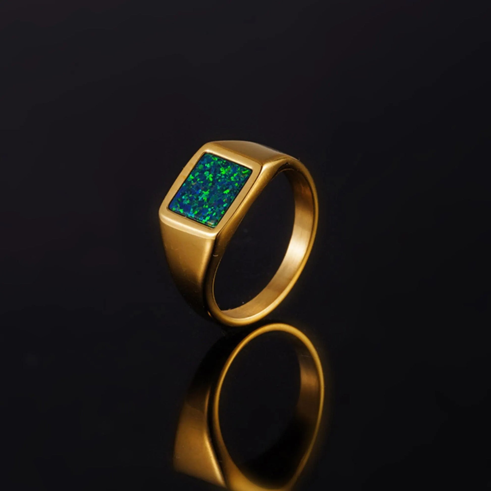Opal Signet Ring