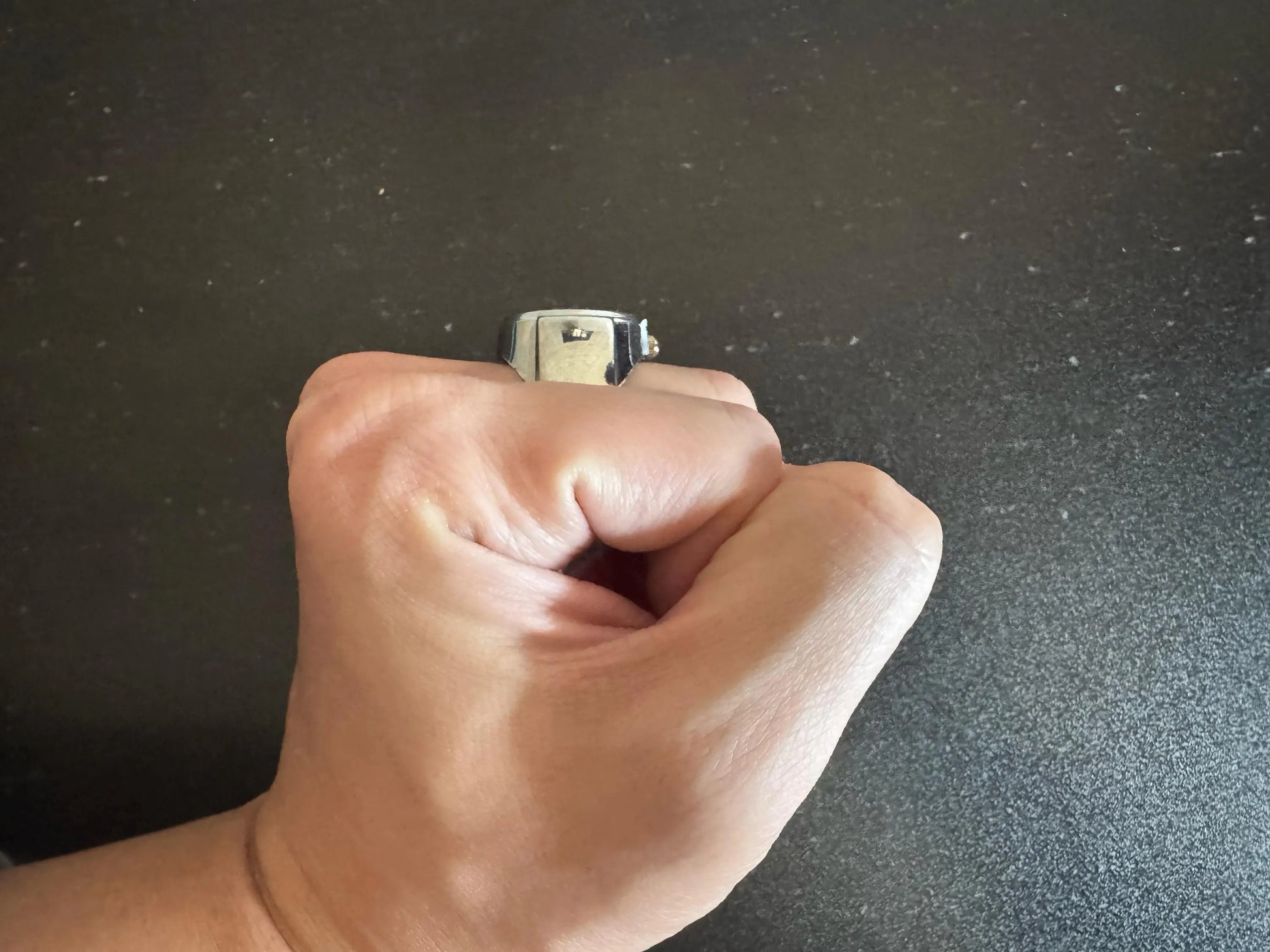Silver Mini Vintage Watch Ring
