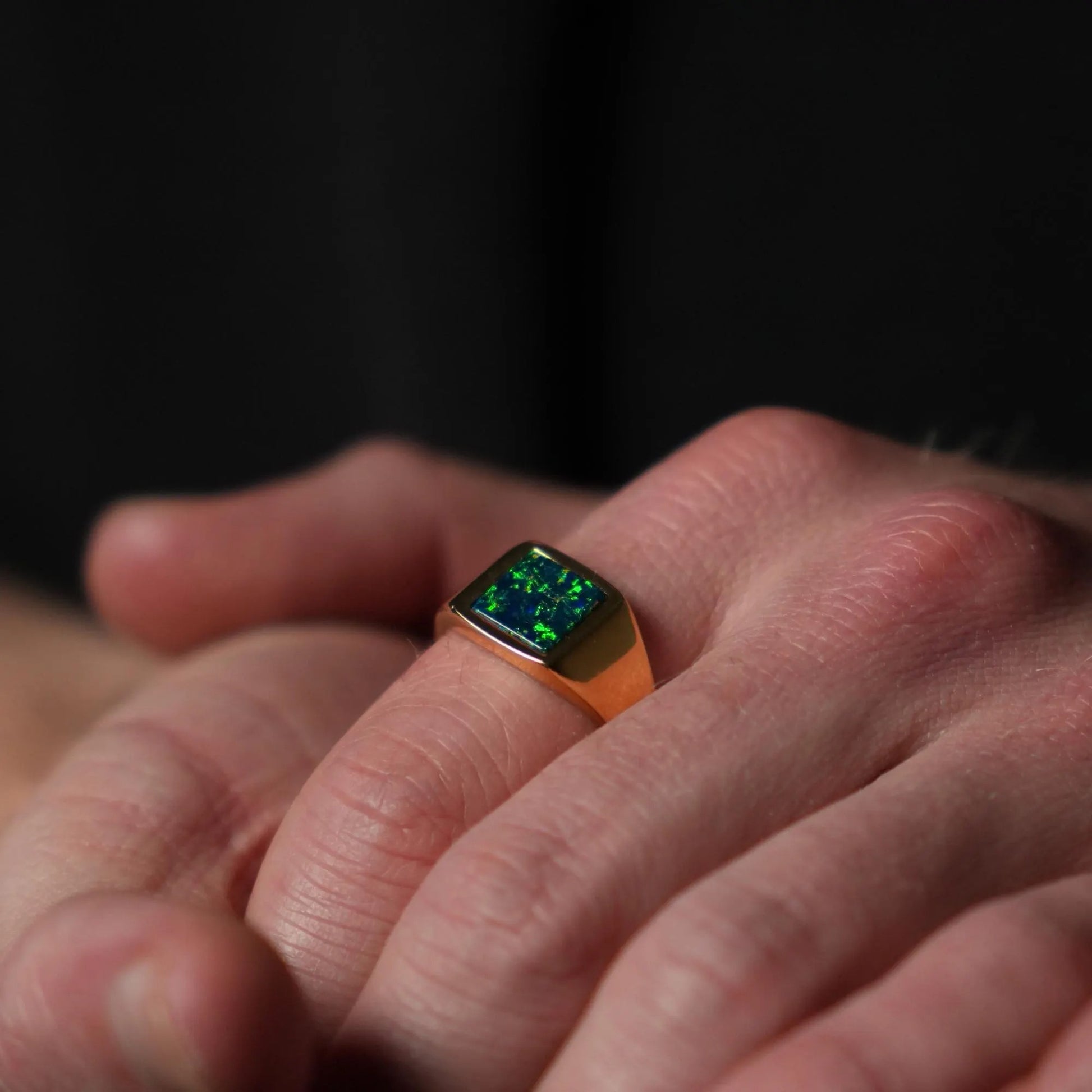 Opal Signet Ring