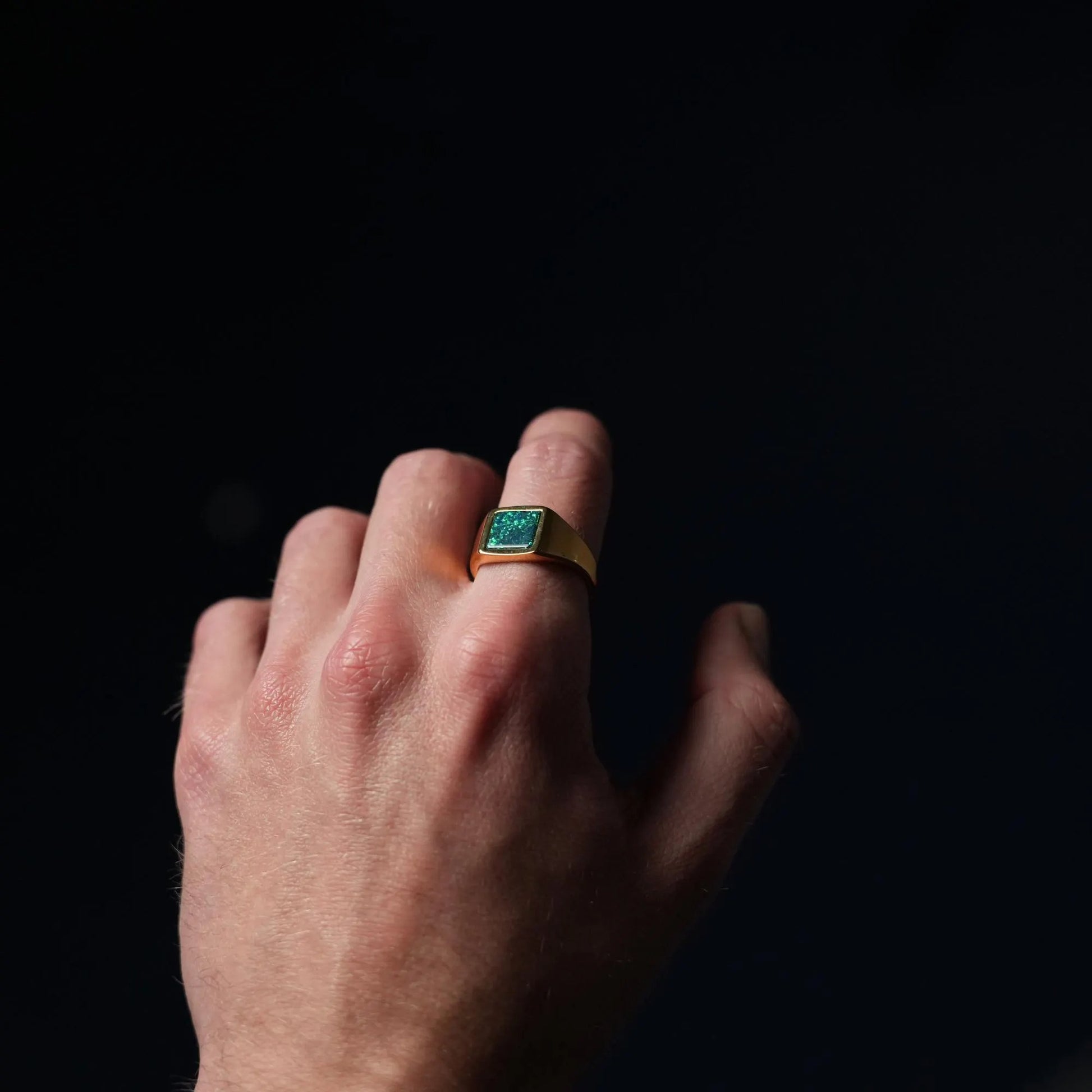 Opal Signet Ring