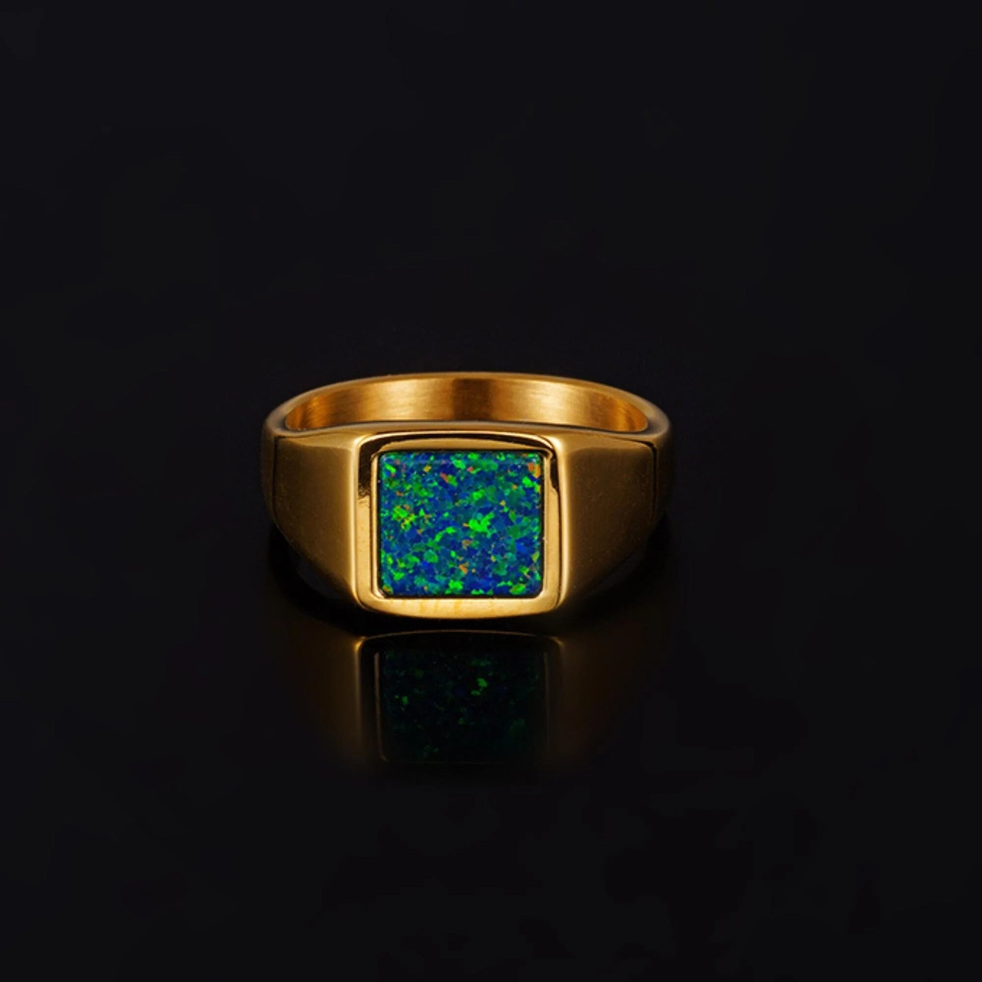 Opal Signet Ring