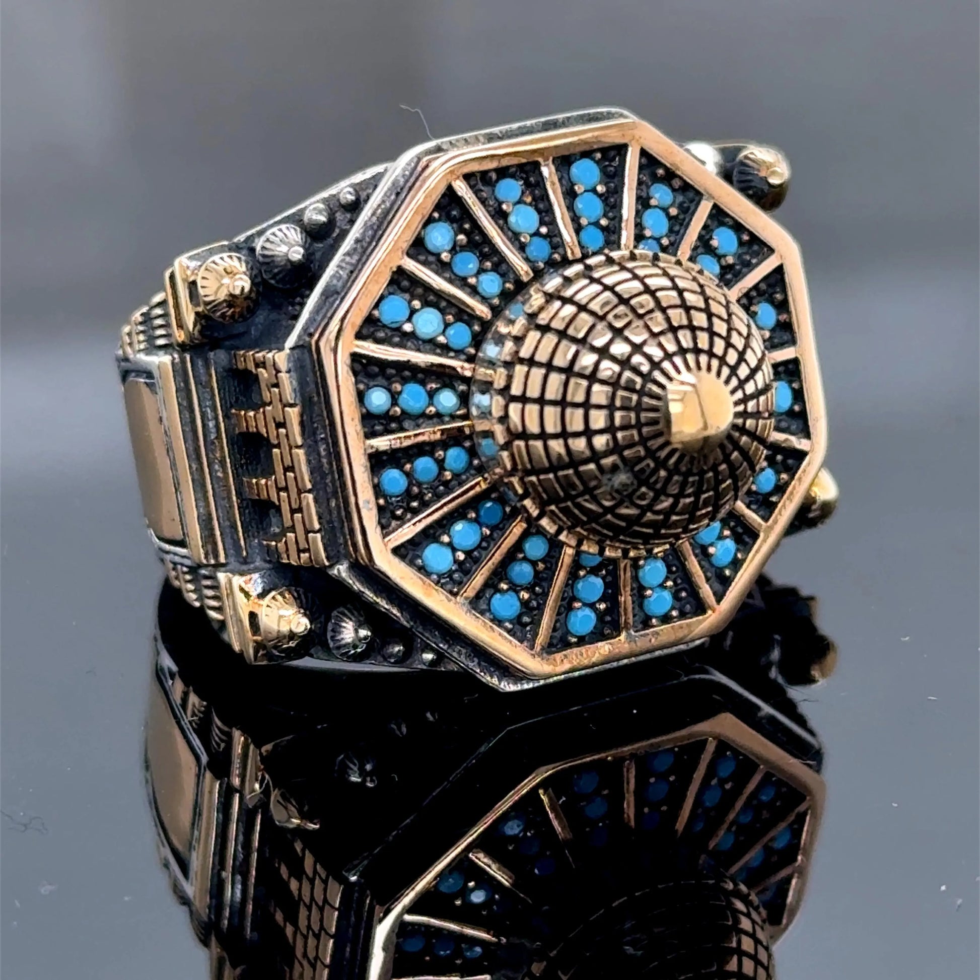 Silver Handmade Mosque Ring