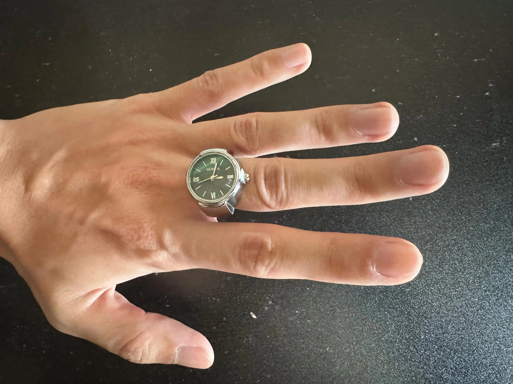 Silver Mini Vintage Watch Ring