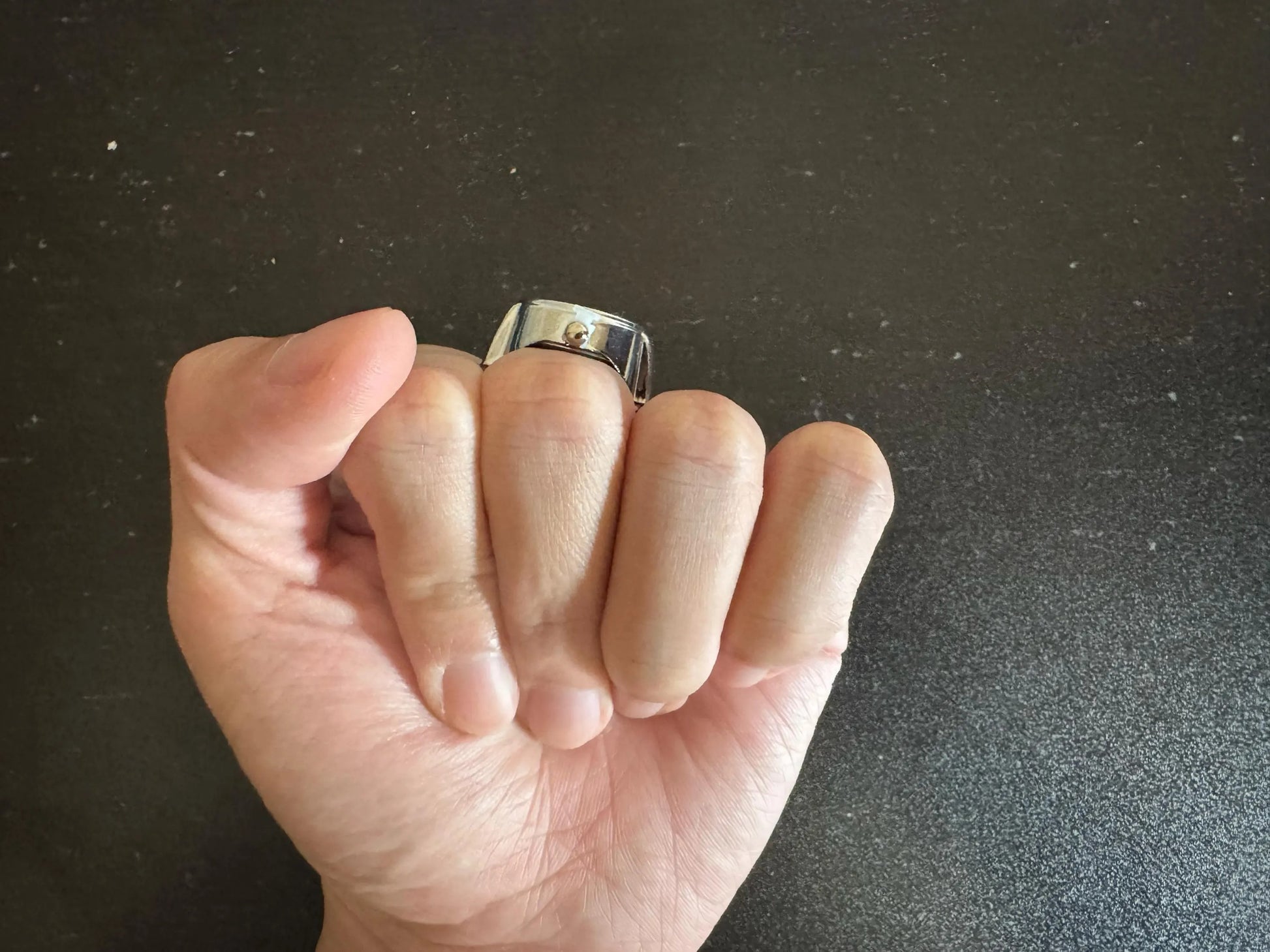 Silver Mini Vintage Watch Ring